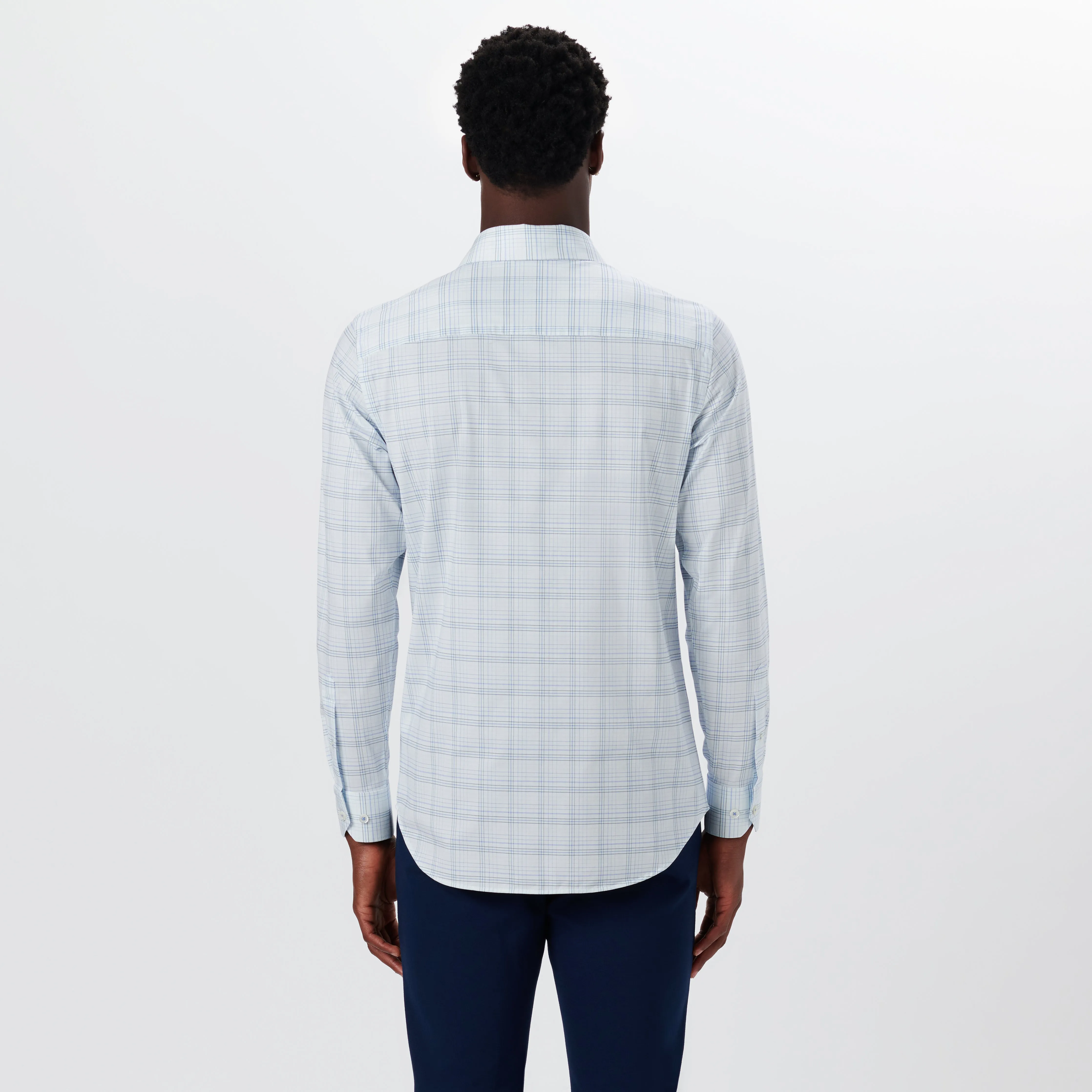 JAMES Plaid Check OoohCotton Shirt sold by Bugatchi product image thumbnail 4