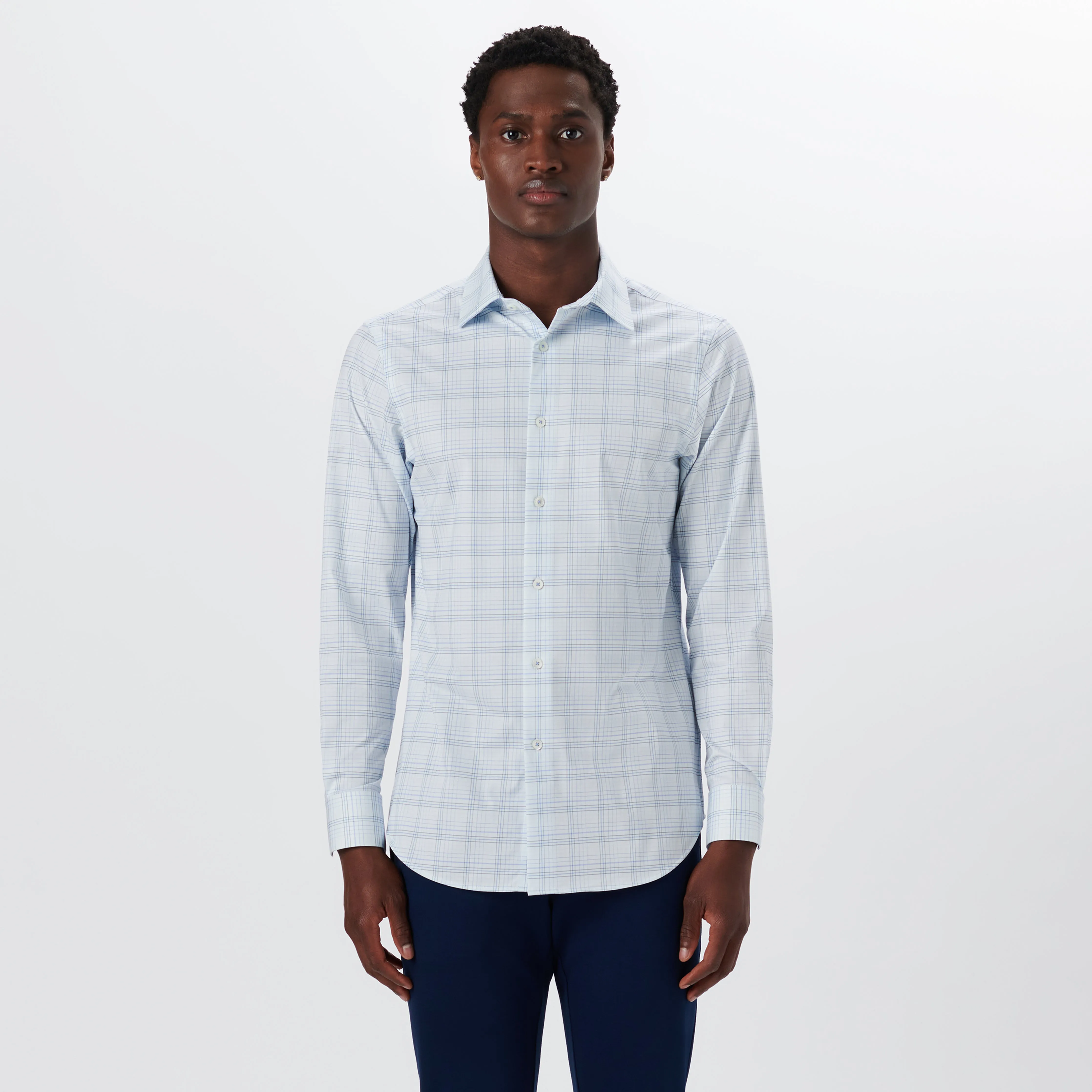 JAMES Plaid Check OoohCotton Shirt sold by Bugatchi product image thumbnail 2