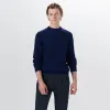 Crew Neck Cable Jacquard Sweater sold by Bugatchi