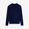 Crew Neck Cable Jacquard Sweater sold by Bugatchi
