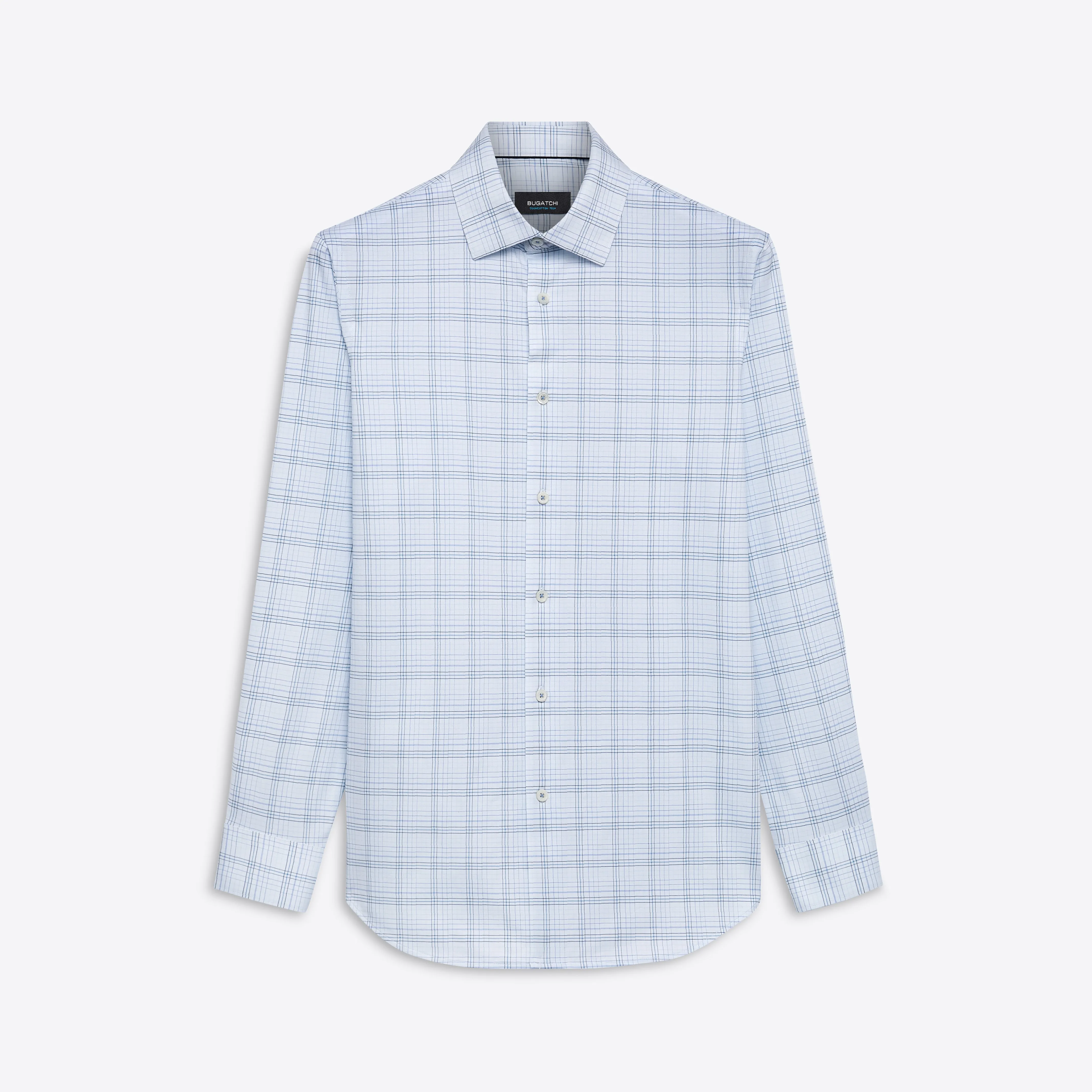 JAMES Plaid Check OoohCotton Shirt sold by Bugatchi