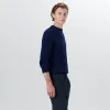 Crew Neck Cable Jacquard Sweater sold by Bugatchi