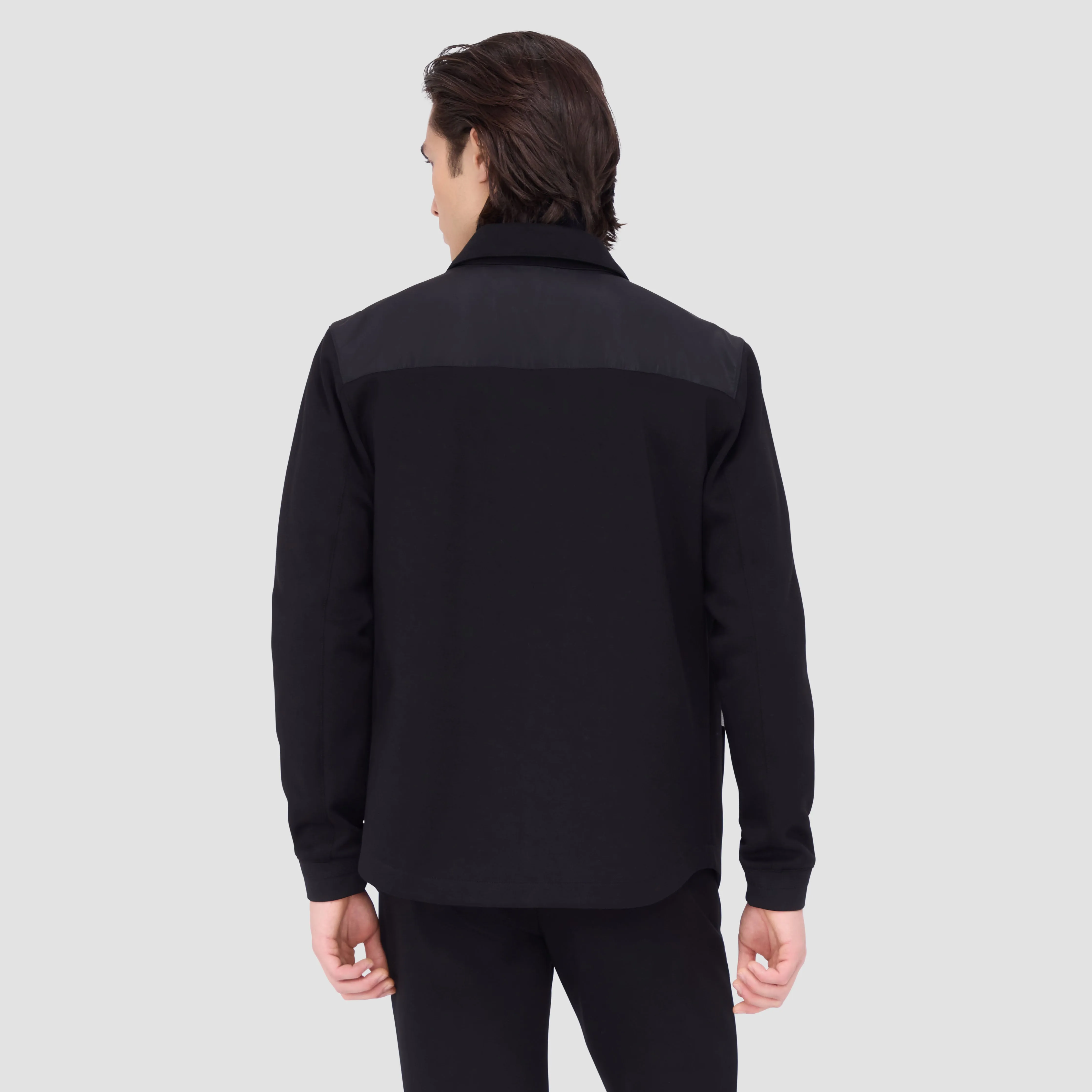 Soft Touch Performance Shirt Jacket sold by Bugatchi product image thumbnail 4