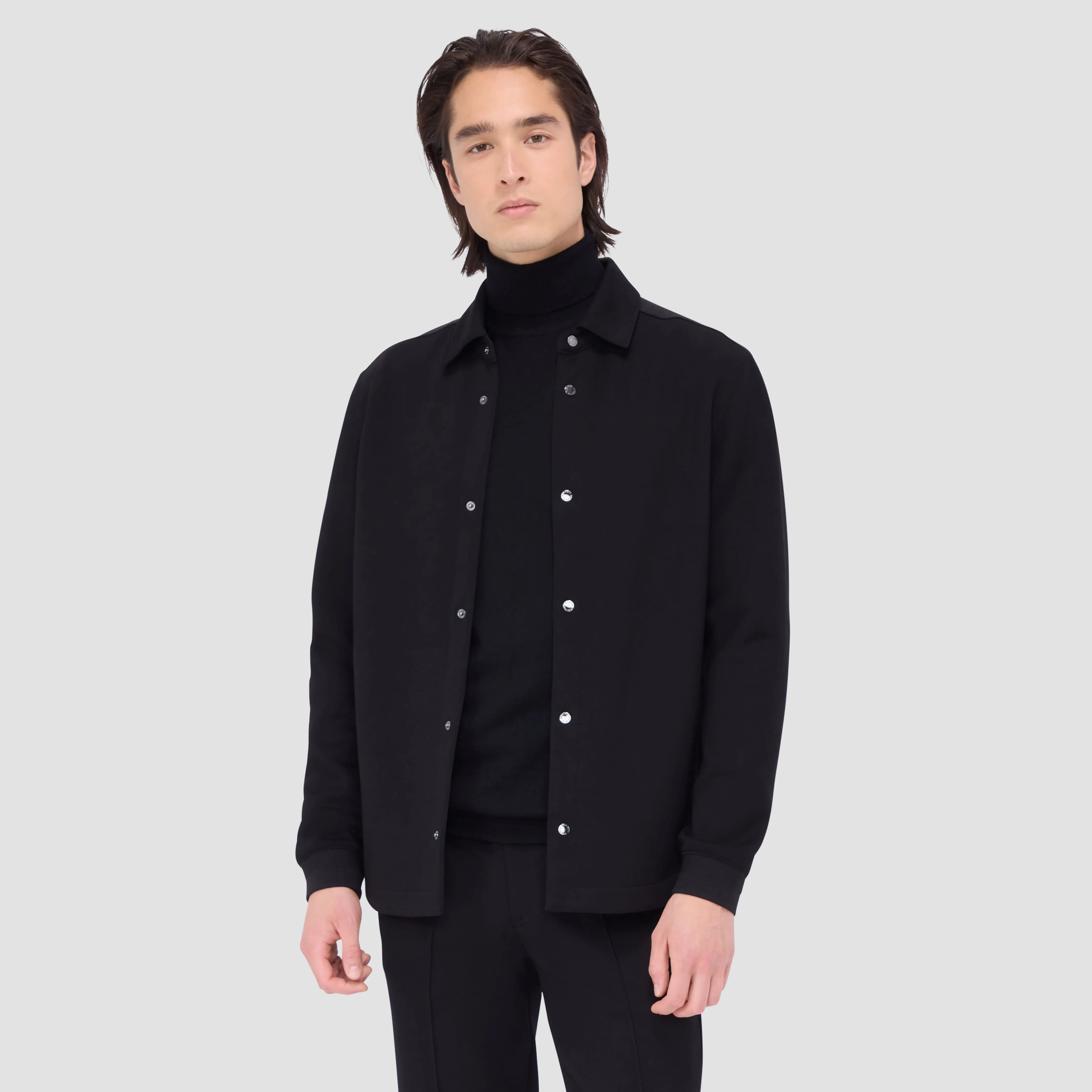 Soft Touch Performance Shirt Jacket sold by Bugatchi product image thumbnail 2