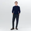 Crew Neck Cable Jacquard Sweater sold by Bugatchi