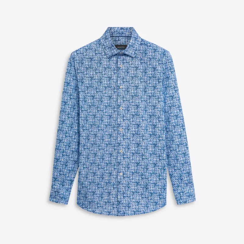 JAMES Diamond Print OoohCotton Shirt sold by Bugatchi
