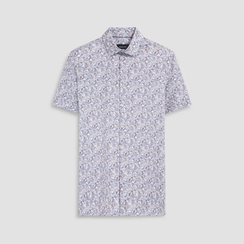 Milo Floral Print OoohCotton Short Sleeve Shirt sold by Bugatchi