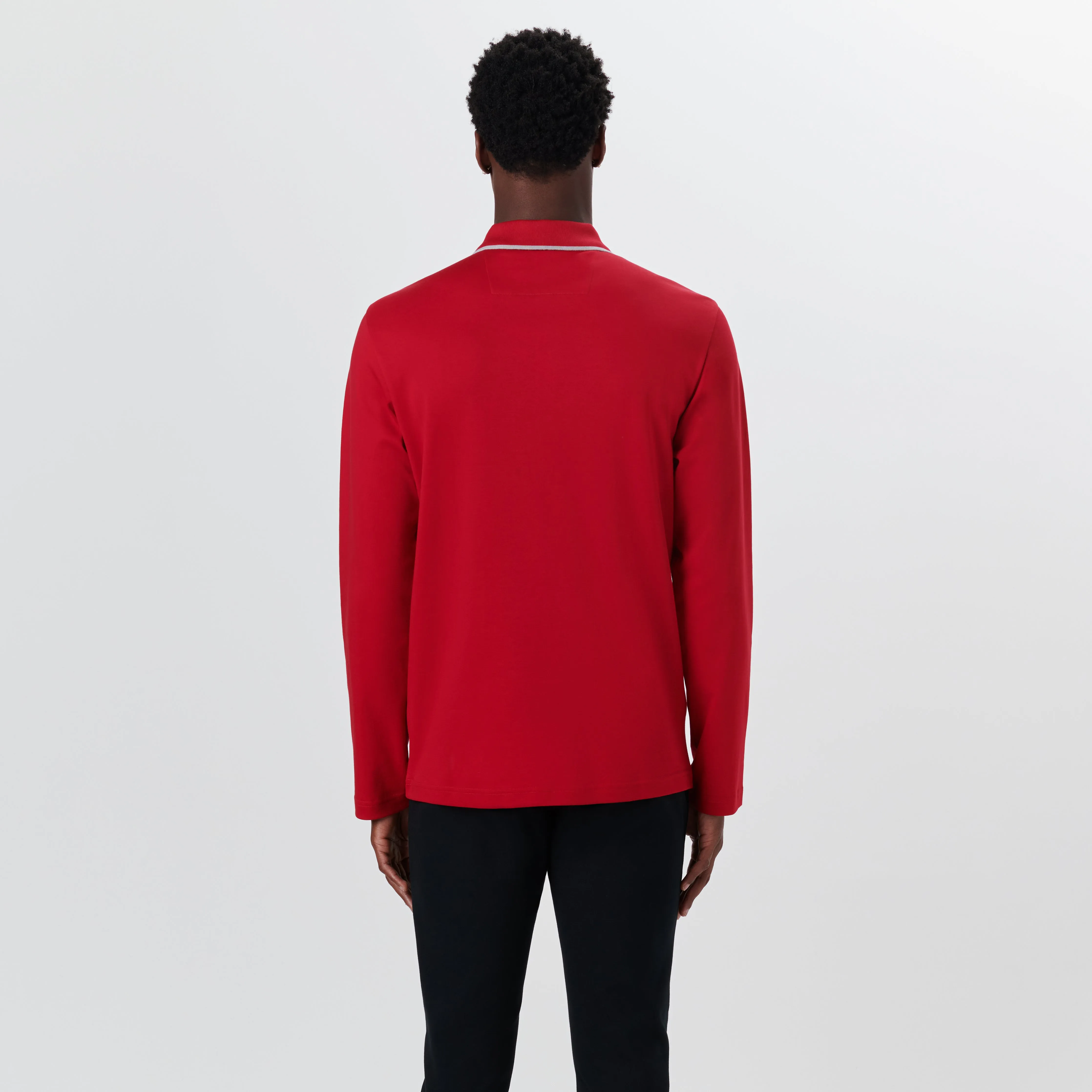 Long Sleeve Quarter Zip Polo sold by Bugatchi product image thumbnail 4