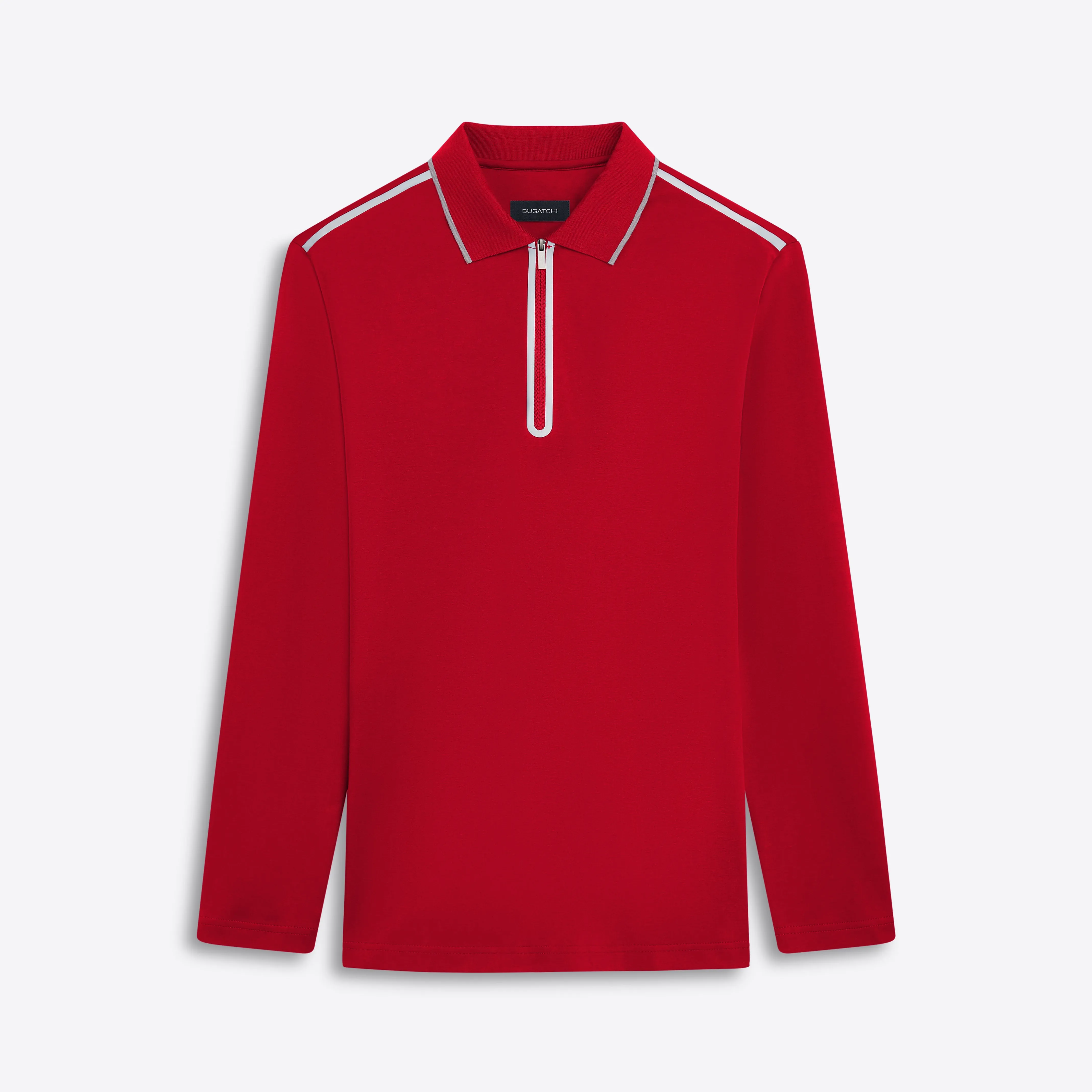 Long Sleeve Quarter Zip Polo sold by Bugatchi