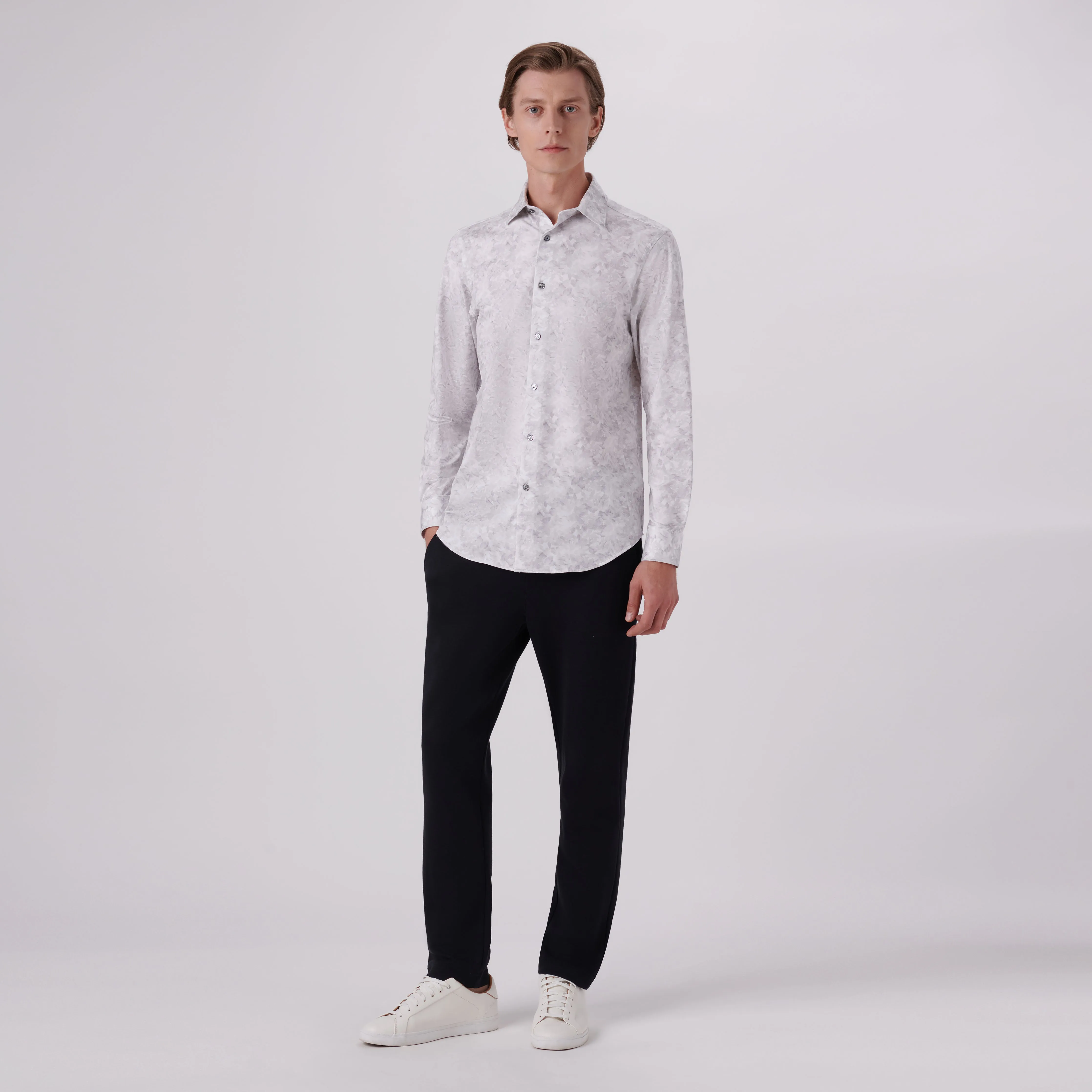 James Leaf Print OoohCotton Shirt sold by Bugatchi product image thumbnail 5