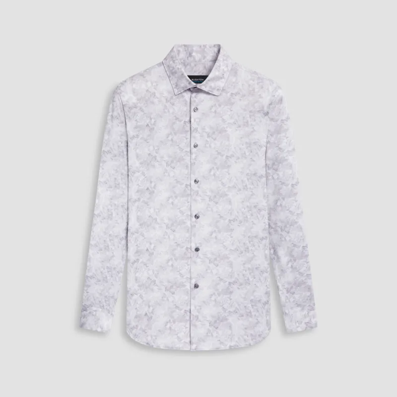 James Leaf Print OoohCotton Shirt sold by Bugatchi