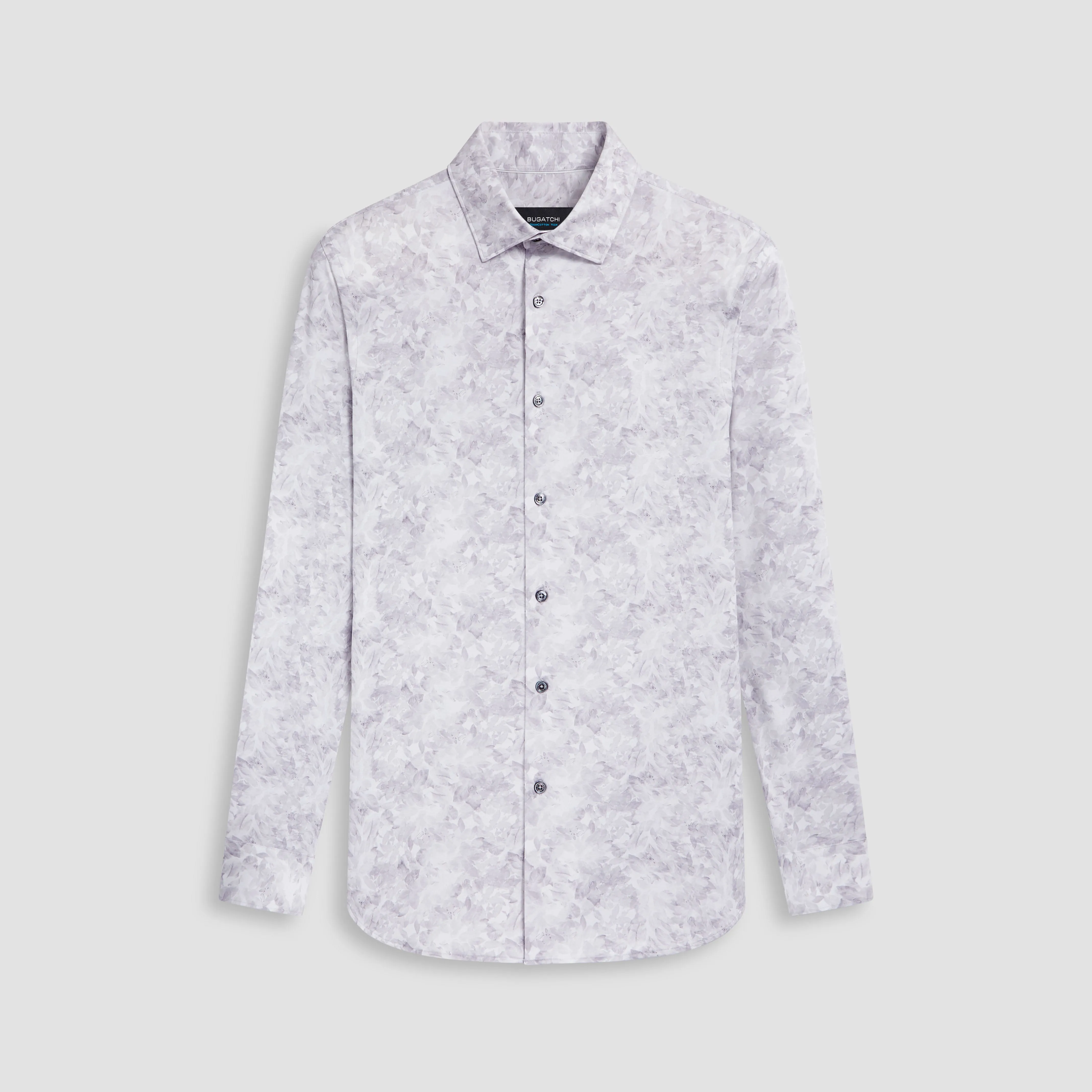 James Leaf Print OoohCotton Shirt sold by Bugatchi