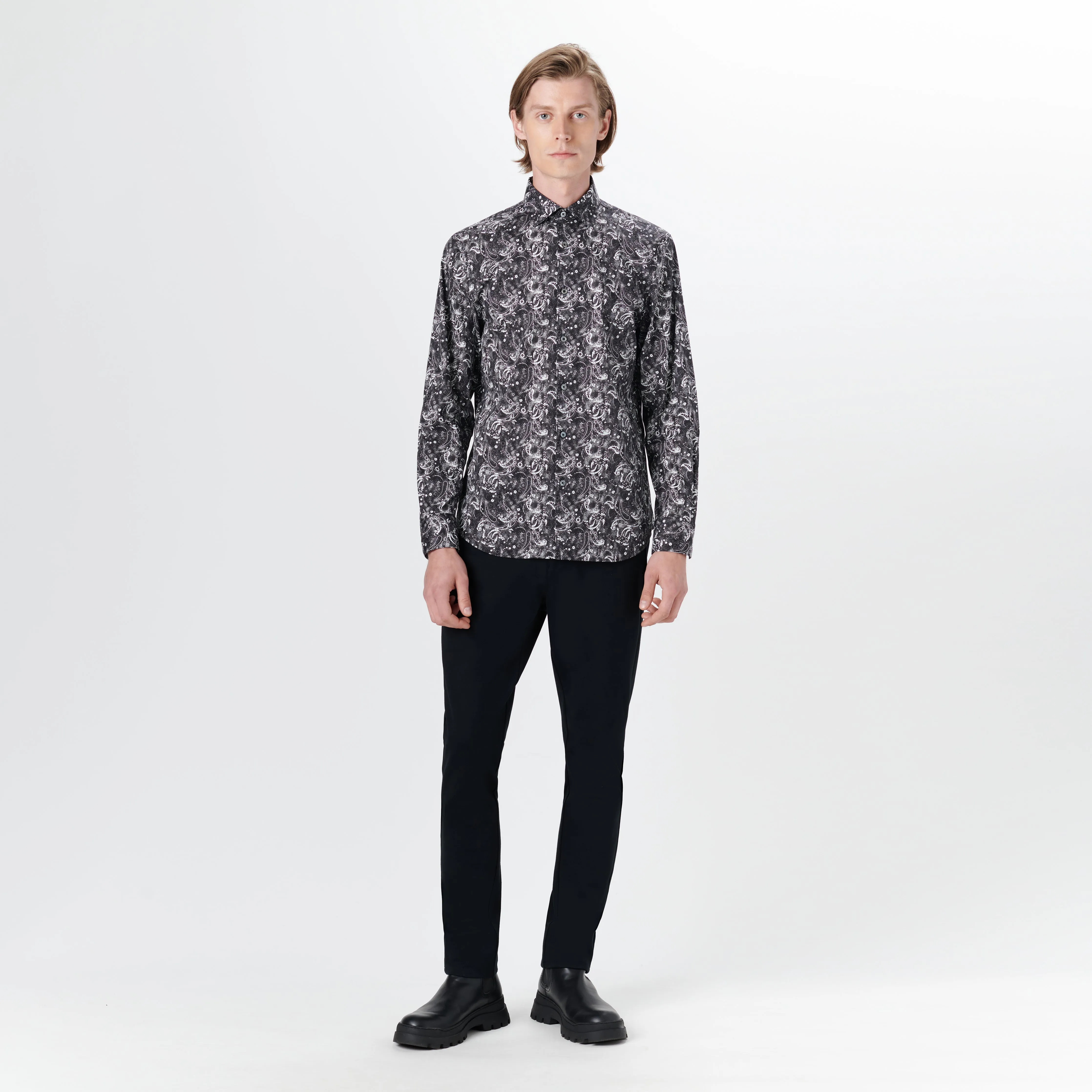 JULIAN Paisley Print Shirt sold by Bugatchi product image thumbnail 5