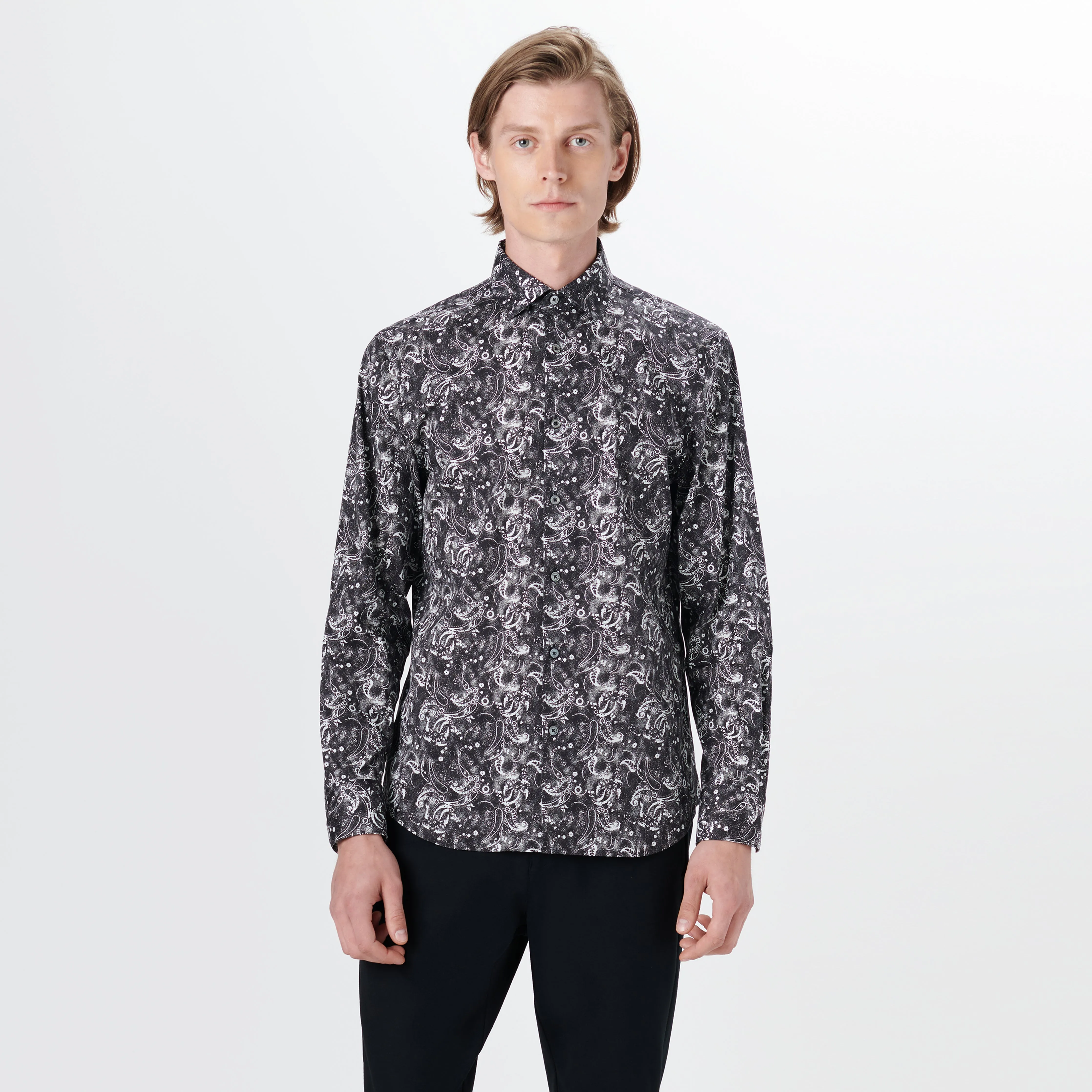 JULIAN Paisley Print Shirt sold by Bugatchi product image thumbnail 2