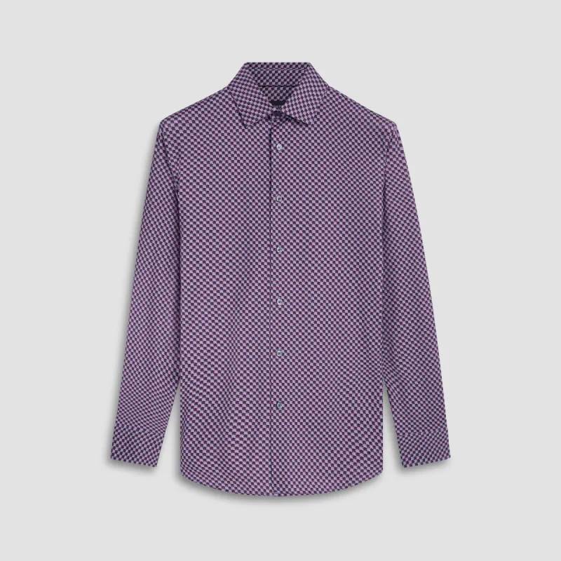 James Geometric Illusion Print OoohCotton Shirt sold by Bugatchi