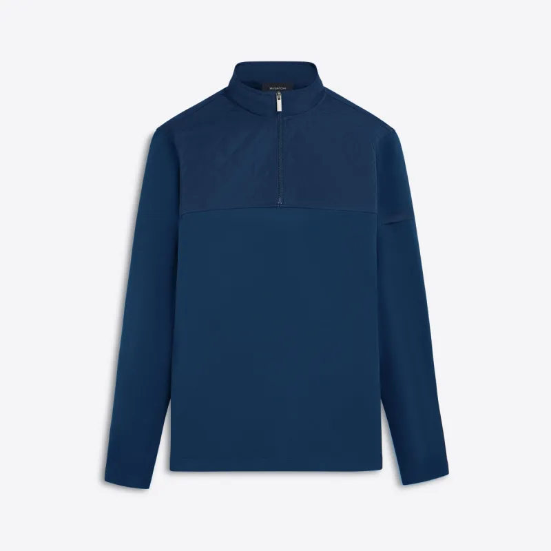 Long Sleeve Quarter Zip Pullover sold by Bugatchi