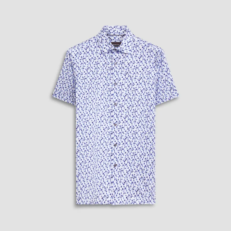 Milo Floral Print OoohCotton Short Sleeve Shirt sold by Bugatchi