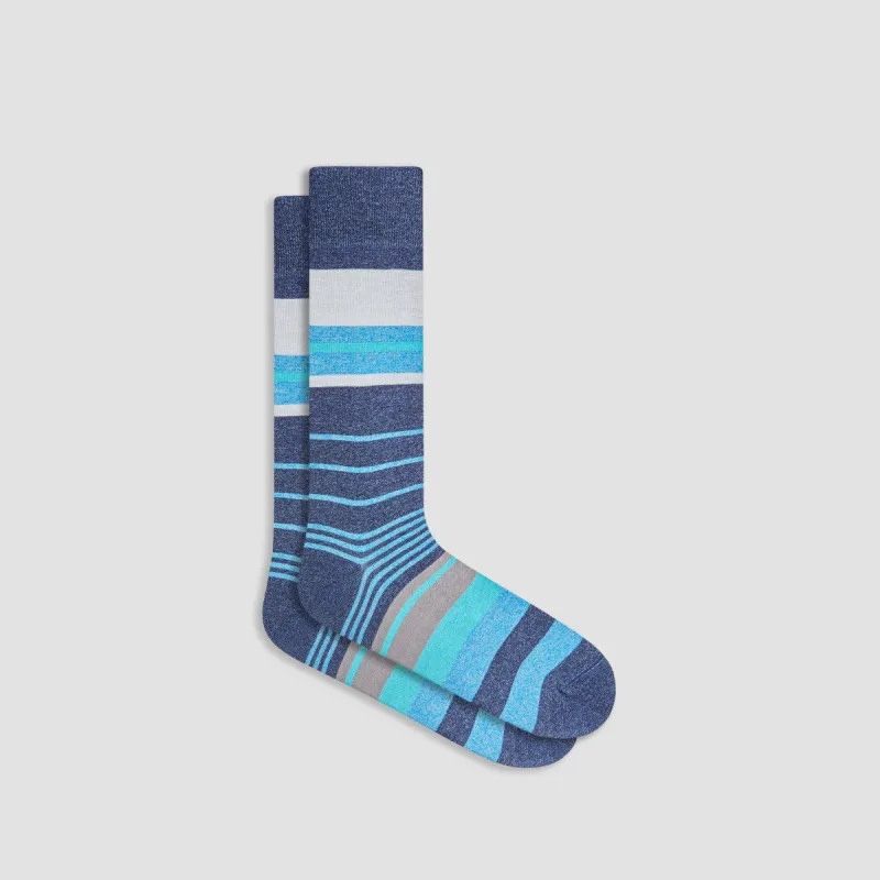 Striped Mid-Calf Socks sold by Bugatchi