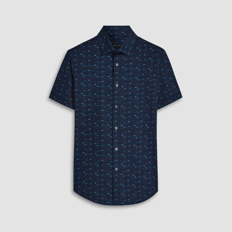 Miles Sports Cars OoohCotton Short Sleeve Shirt sold by Bugatchi