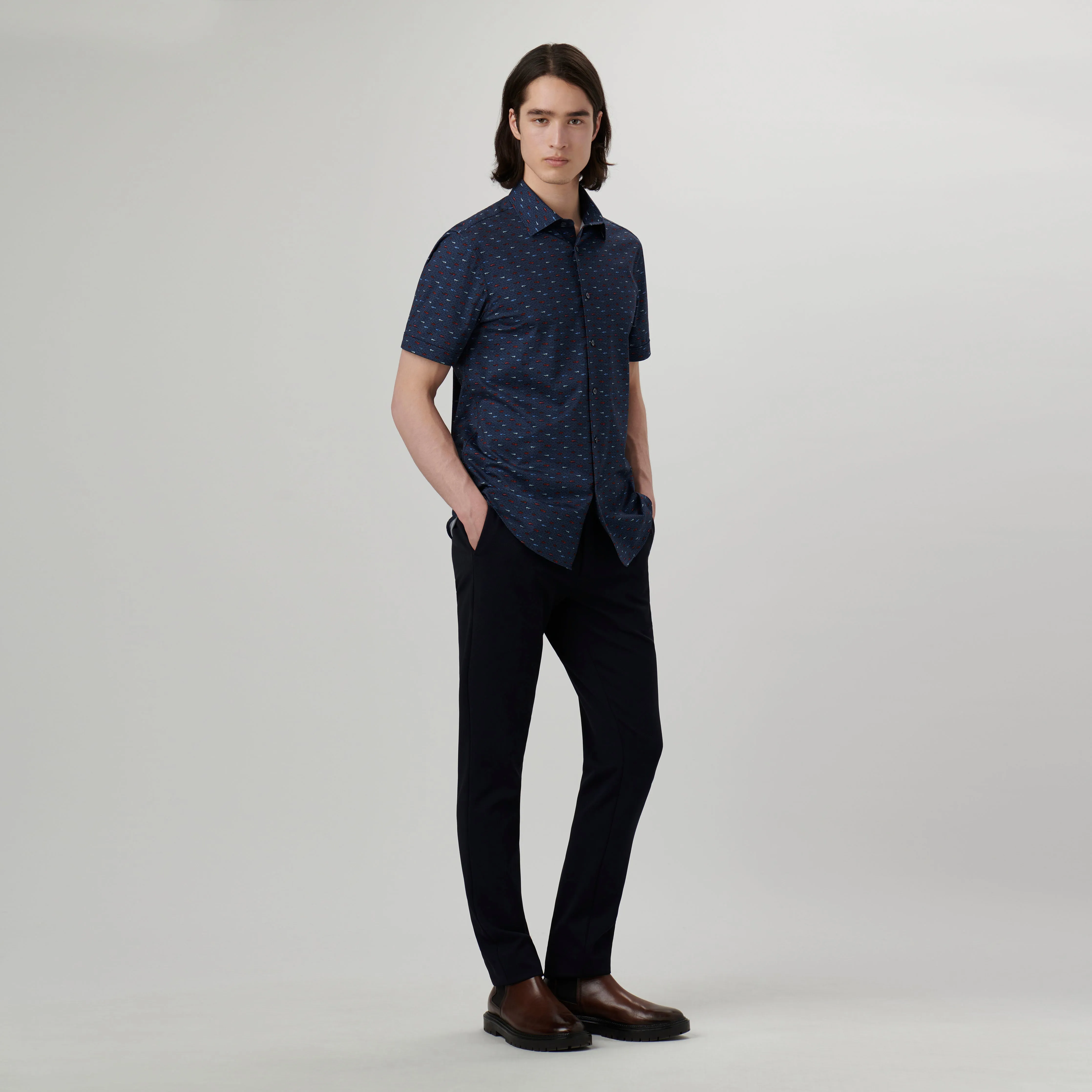 Miles Sports Cars OoohCotton Short Sleeve Shirt sold by Bugatchi product image thumbnail 5