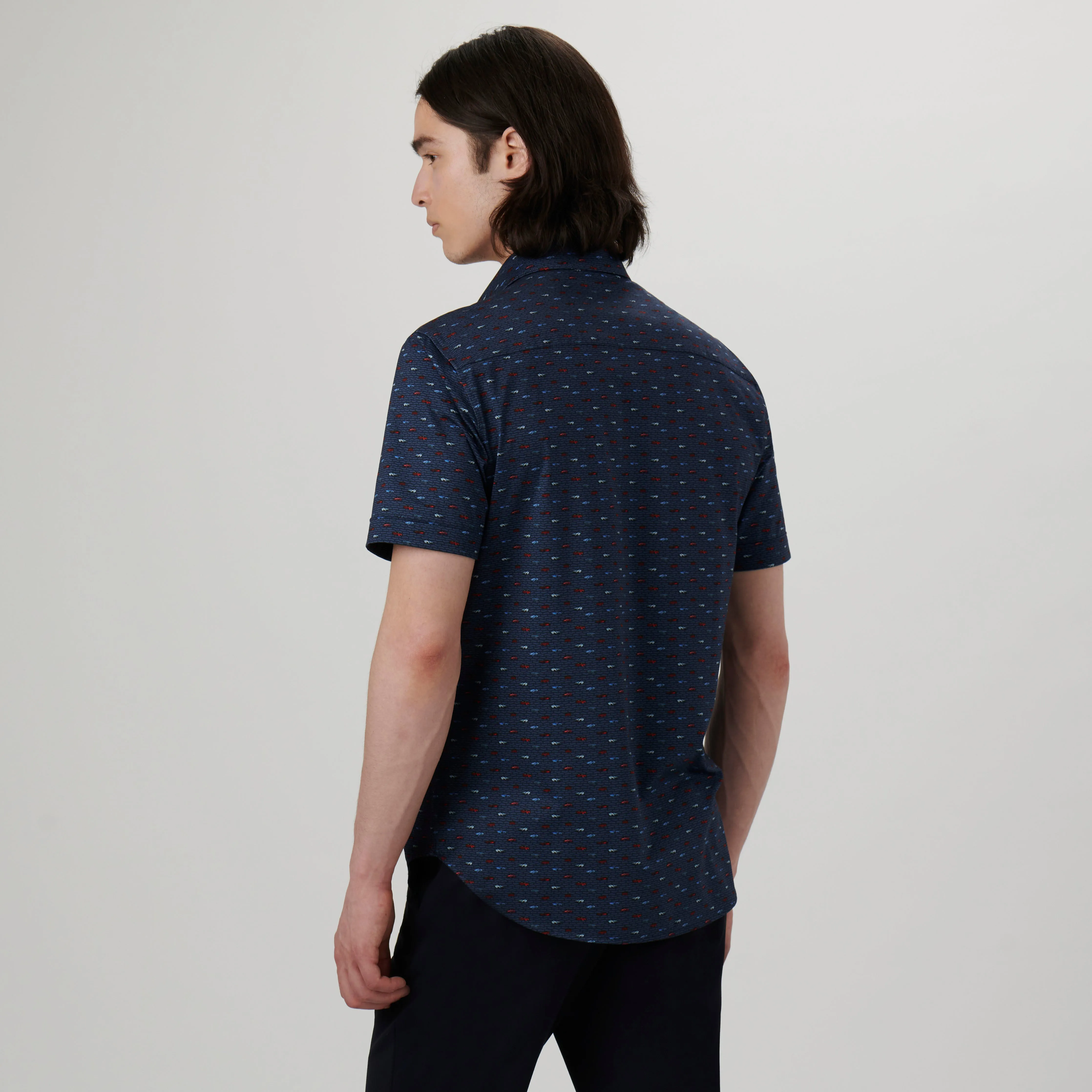 Miles Sports Cars OoohCotton Short Sleeve Shirt sold by Bugatchi product image thumbnail 4