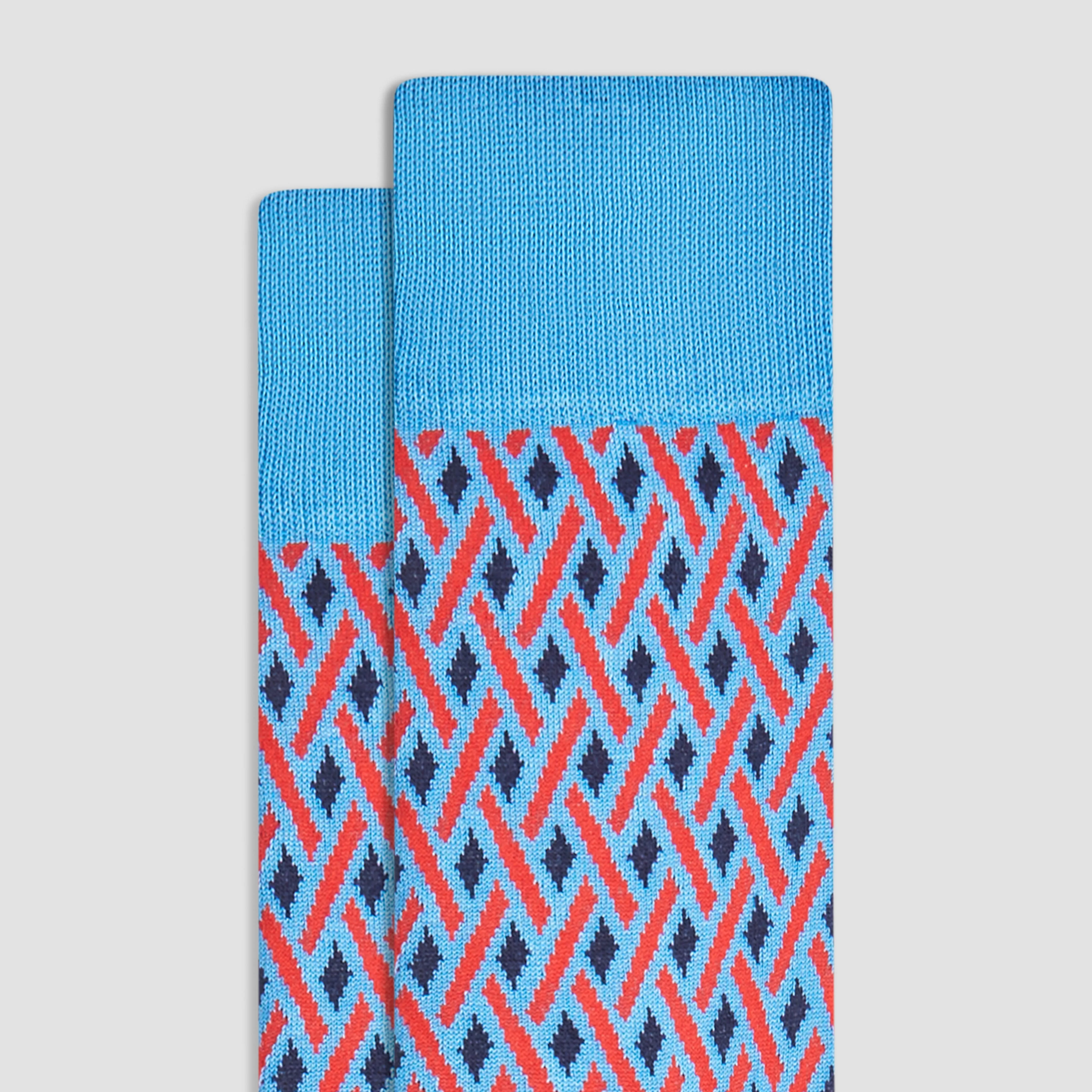 Geometric Mid-Calf Socks sold by Bugatchi product image thumbnail 2