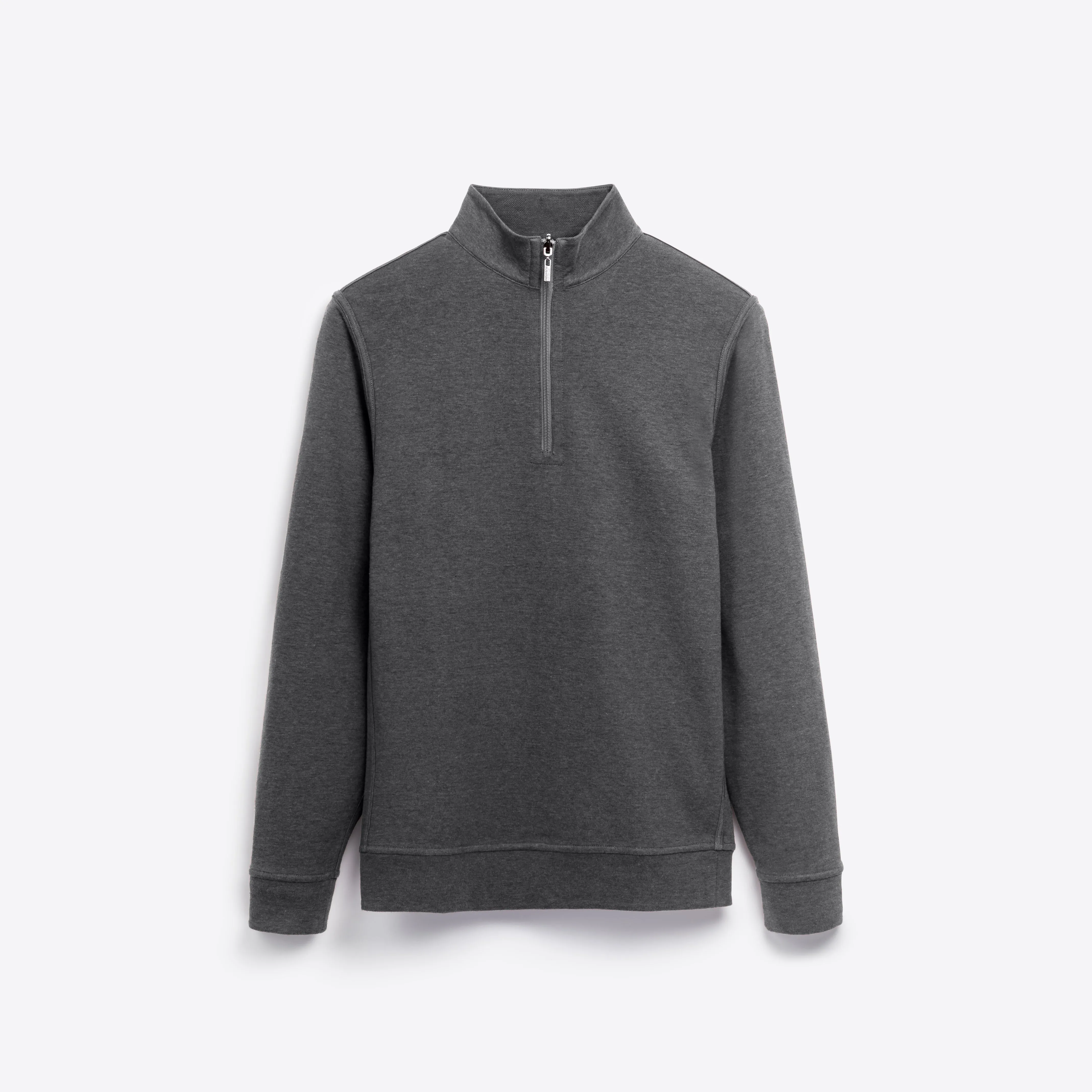 Heather and Bird's Eye Reversible Quarter Zip Mock Neck sold by Bugatchi
