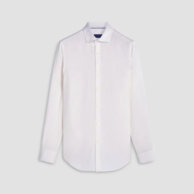 Axel Solid Linen Shirt sold by Bugatchi