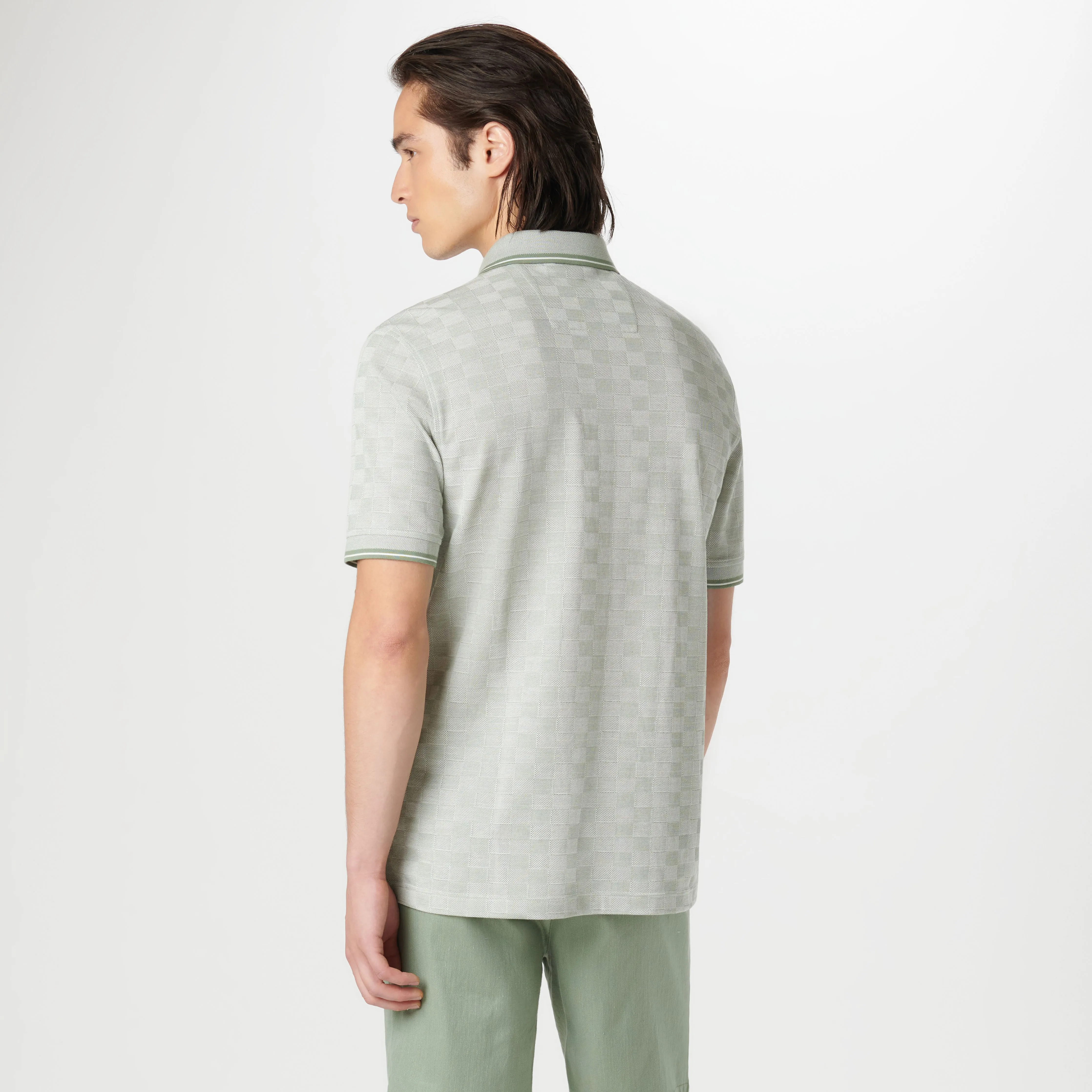 Checkerboard Polo sold by Bugatchi product image thumbnail 4