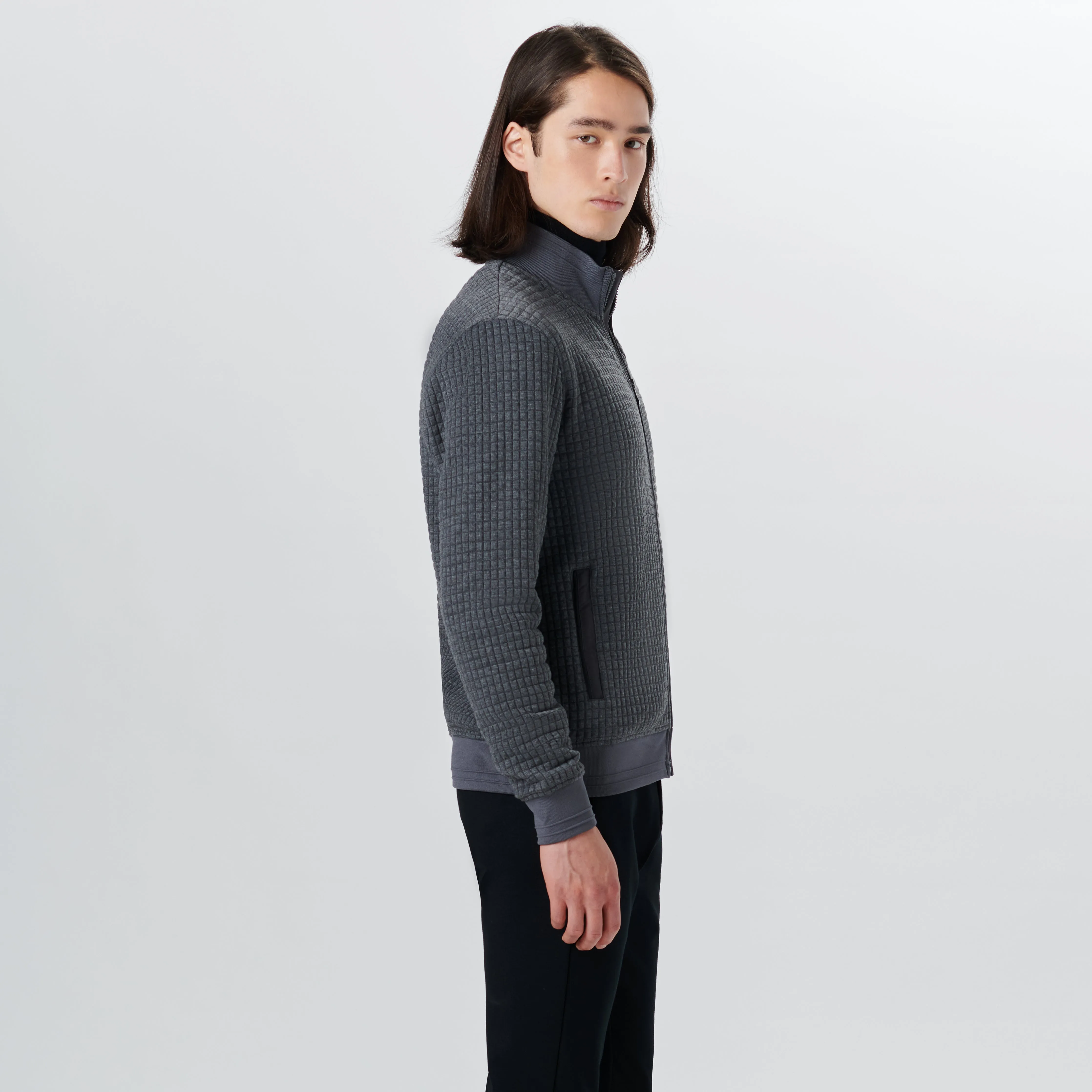 Waffle Full Zip Jacket sold by Bugatchi product image thumbnail 3