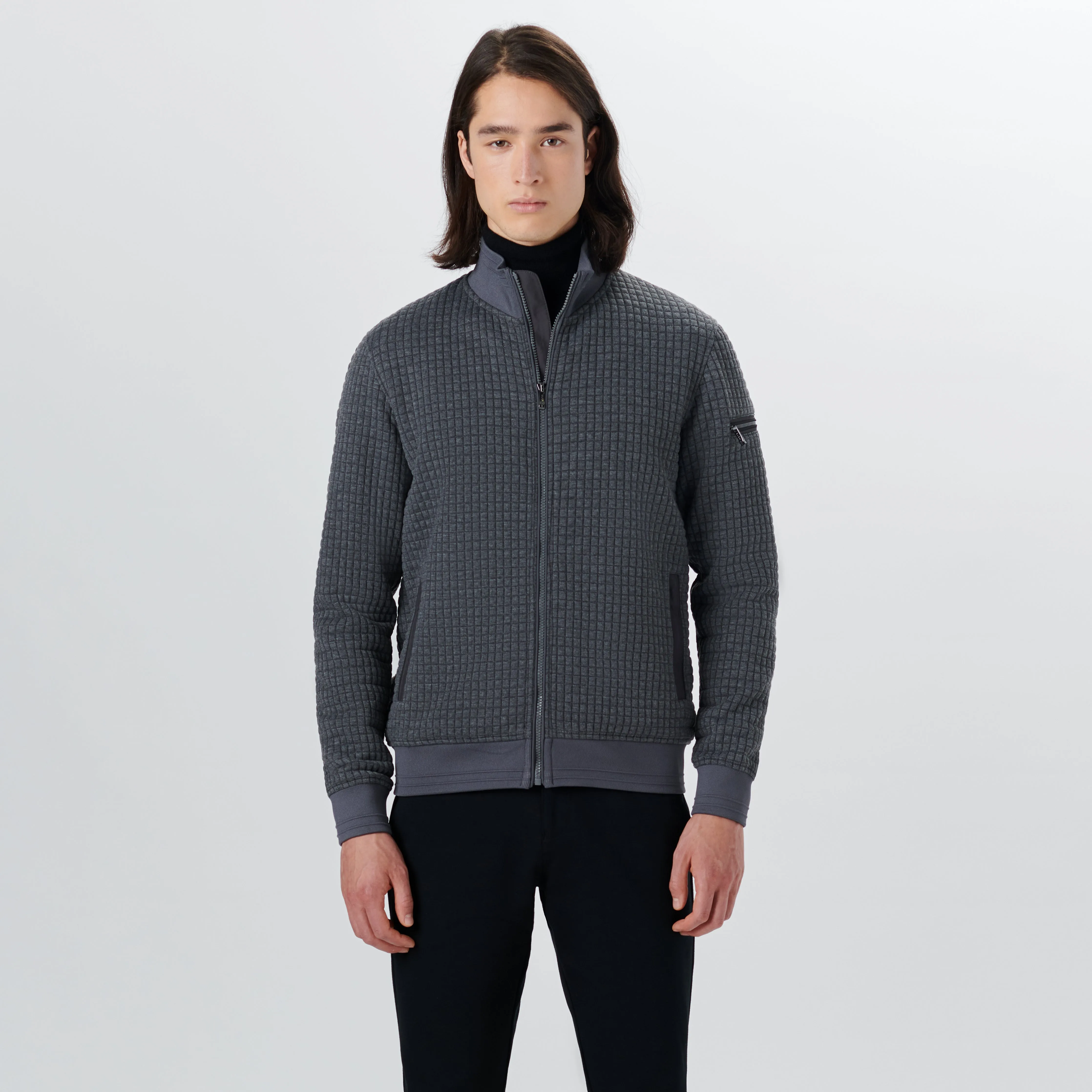 Waffle Full Zip Jacket sold by Bugatchi product image thumbnail 2