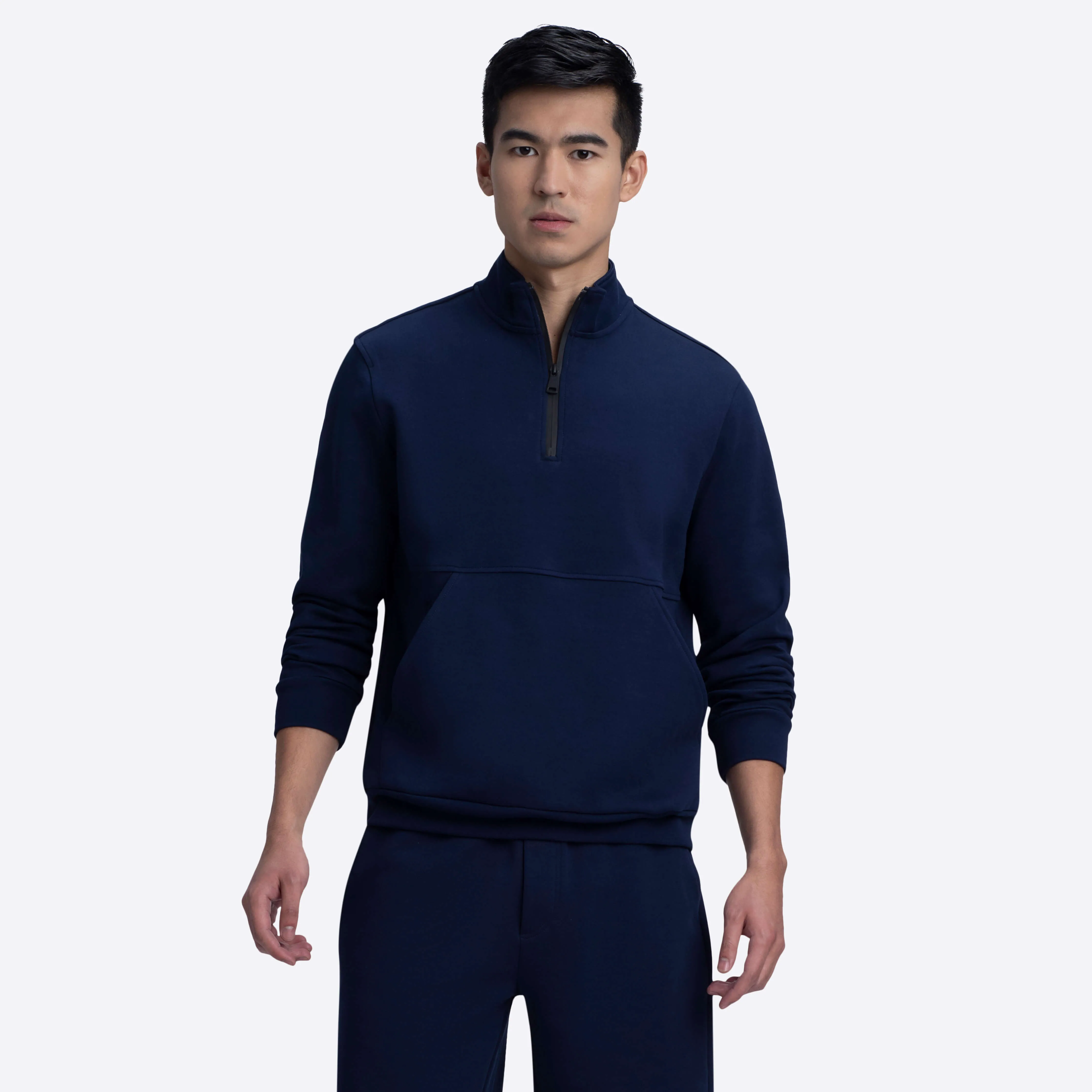 Quarter Zip Mock Neck Sweatshirt sold by Bugatchi product image thumbnail 2