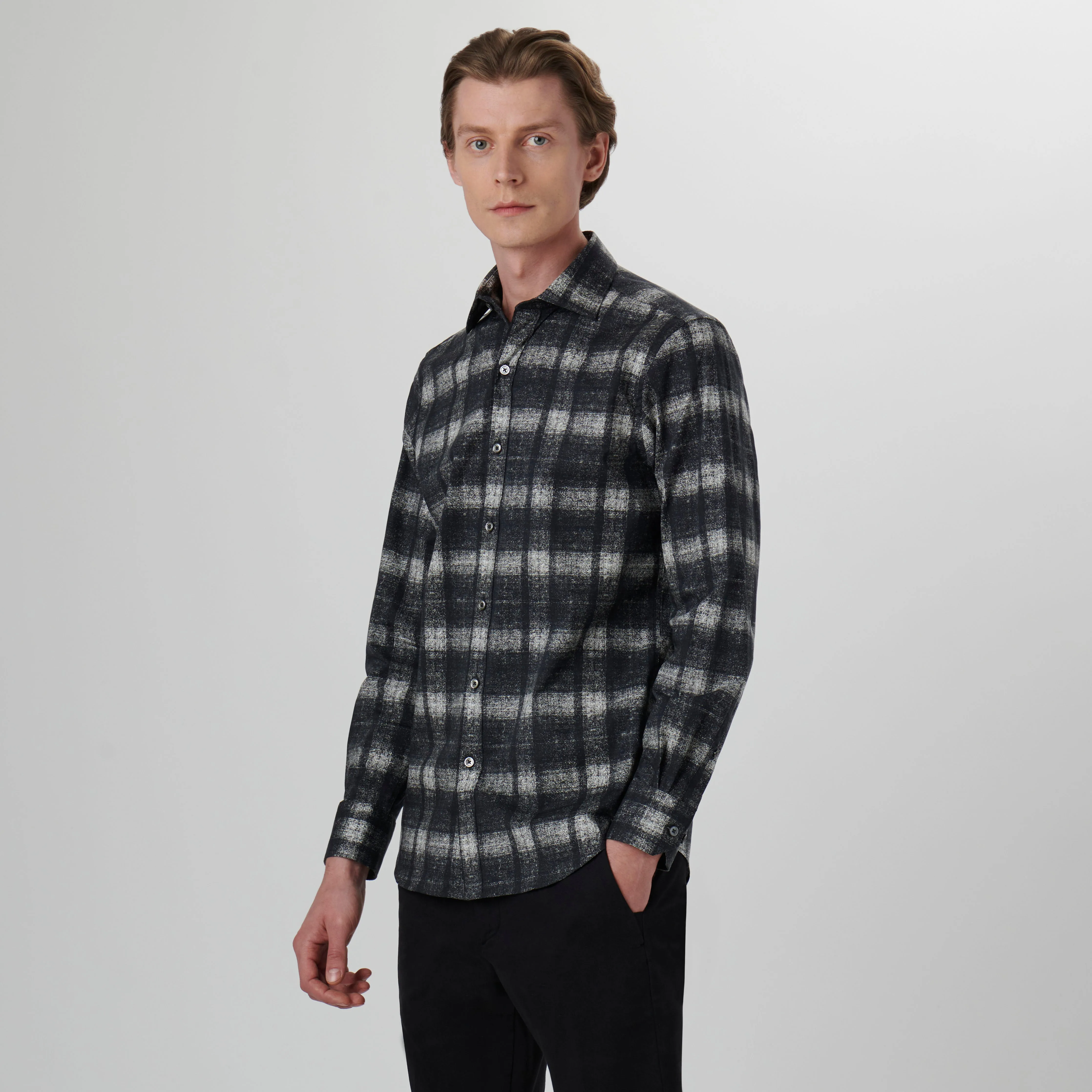 Axel Checkered Shirt sold by Bugatchi product image thumbnail 3