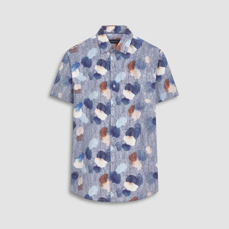 Orson Abstract Print Short Sleeve Shirt sold by Bugatchi