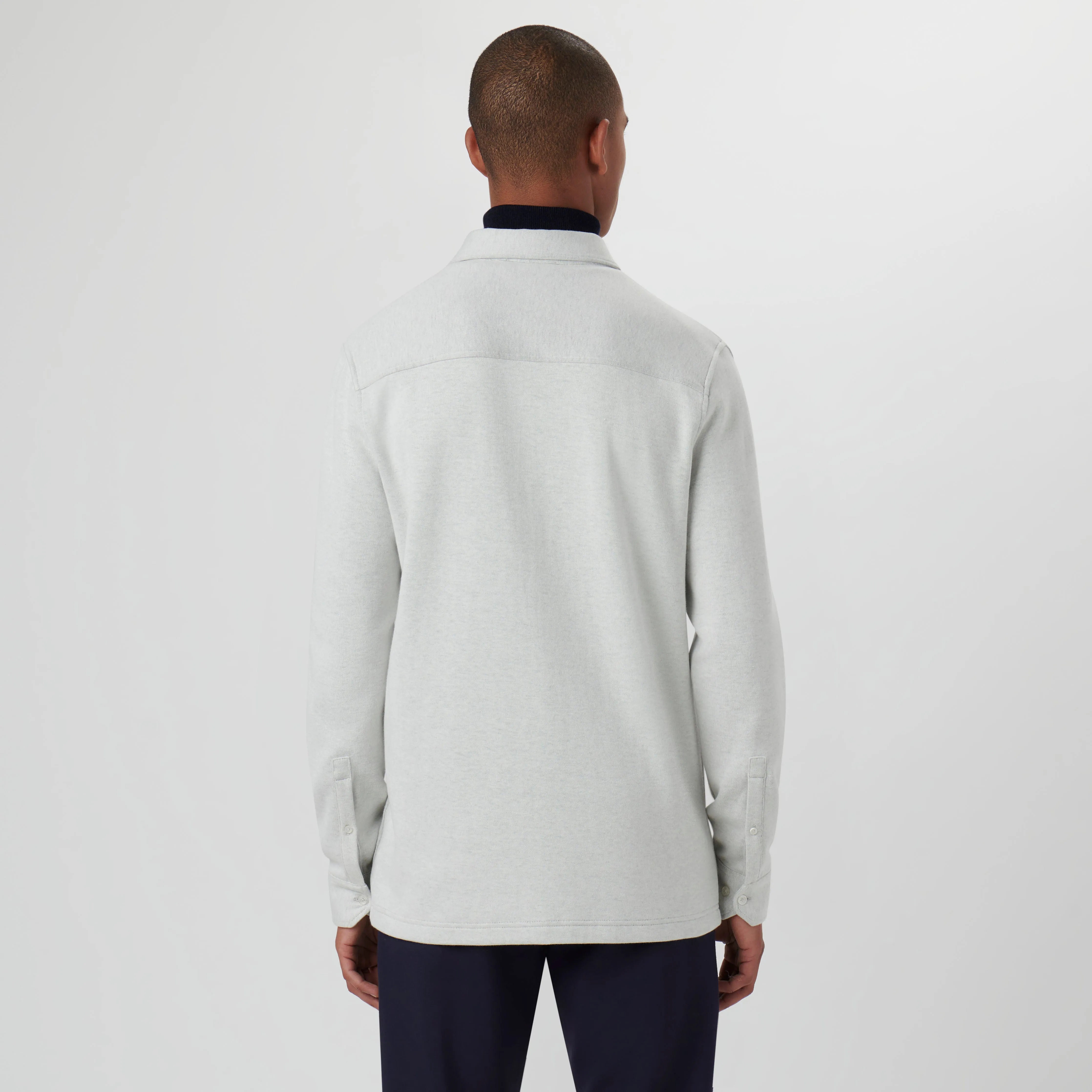 Knit Shirt Jacket sold by Bugatchi product image thumbnail 4