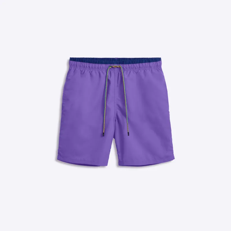 QUINN Solid Swim Trunks sold by Bugatchi