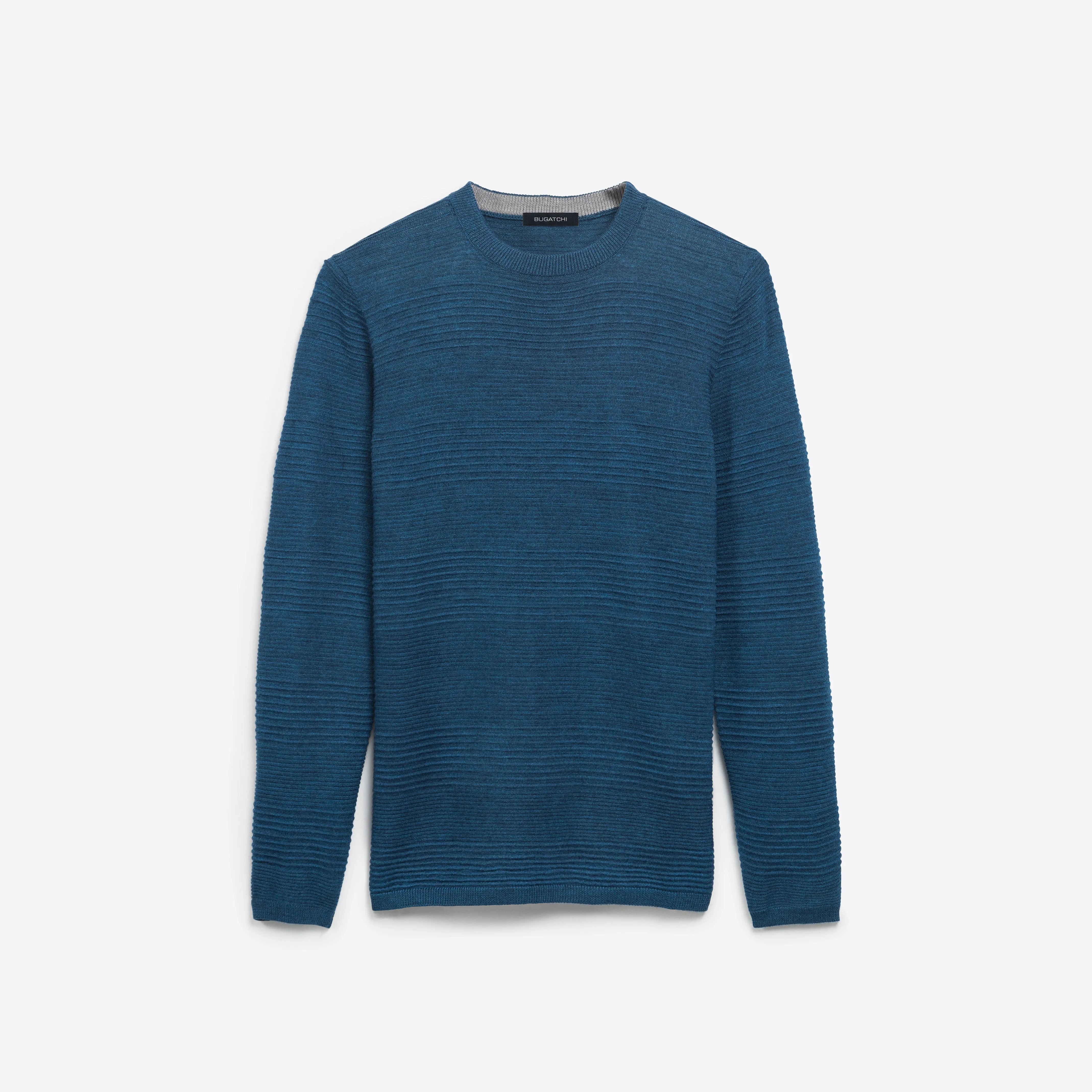 Tonal Block-Rib Crew Neck Sweater sold by Bugatchi