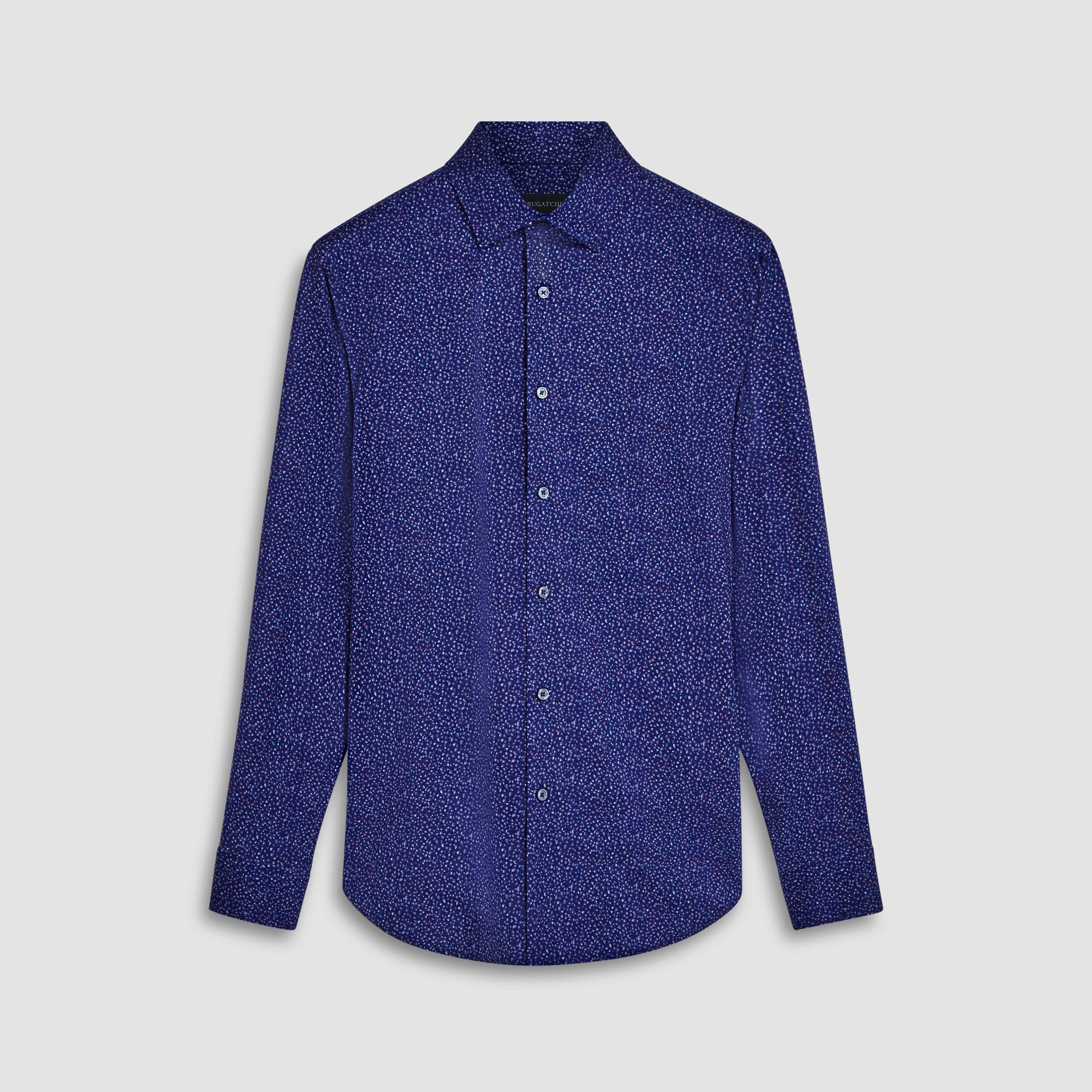 James Abstract Print OoohCotton Shirt sold by Bugatchi