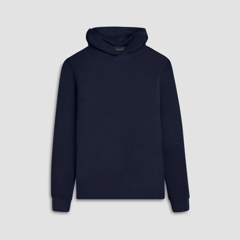 Towelling French Terry Hoodie sold by Bugatchi