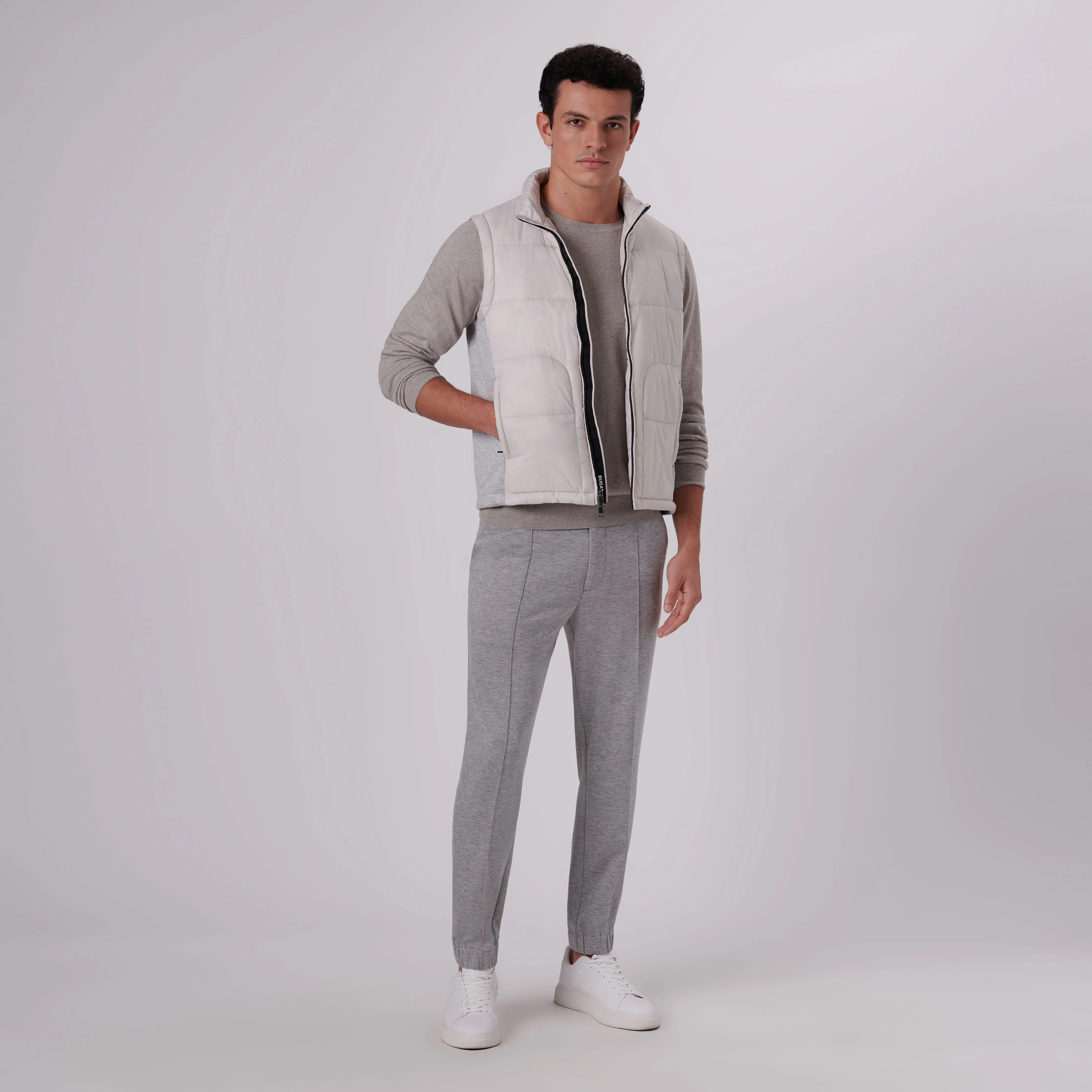 Quilted Vest With Knit Back sold by Bugatchi product image thumbnail 5