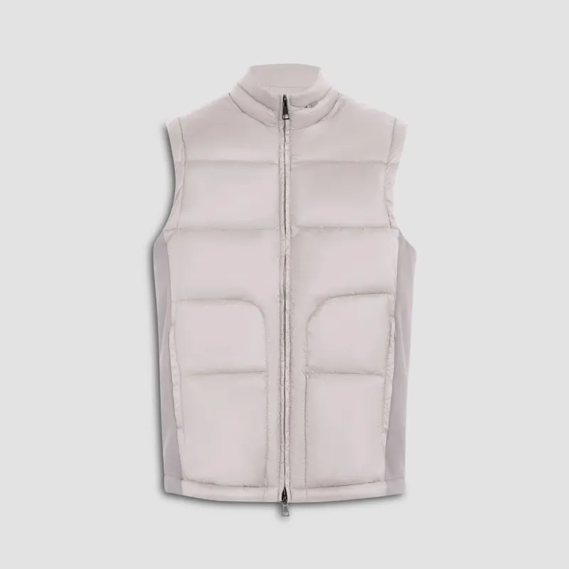 Quilted Vest With Knit Back sold by Bugatchi