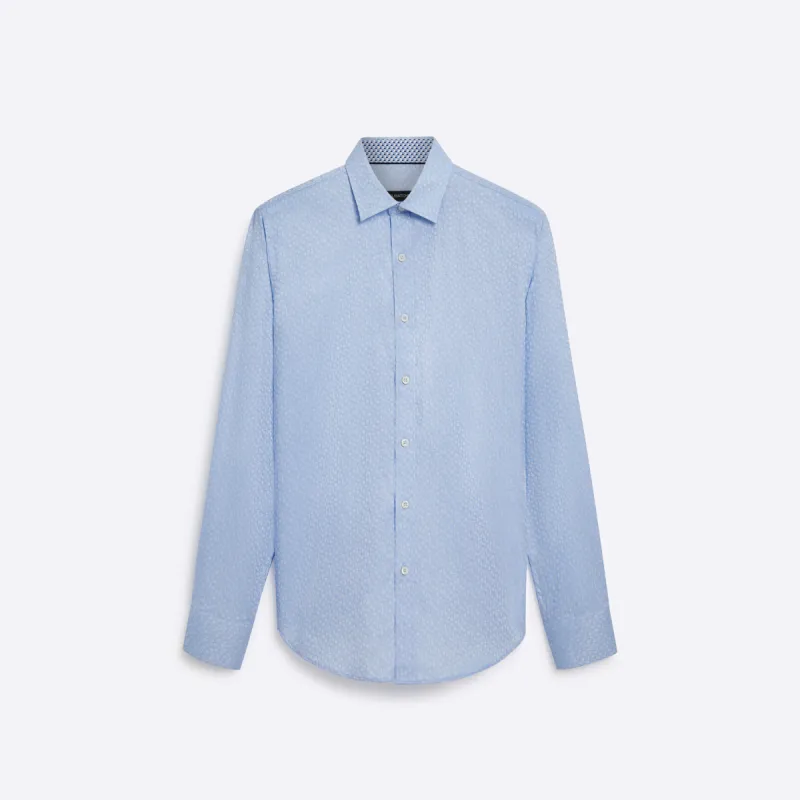 Mini Check Cotton Jacquard Shirt sold by Bugatchi