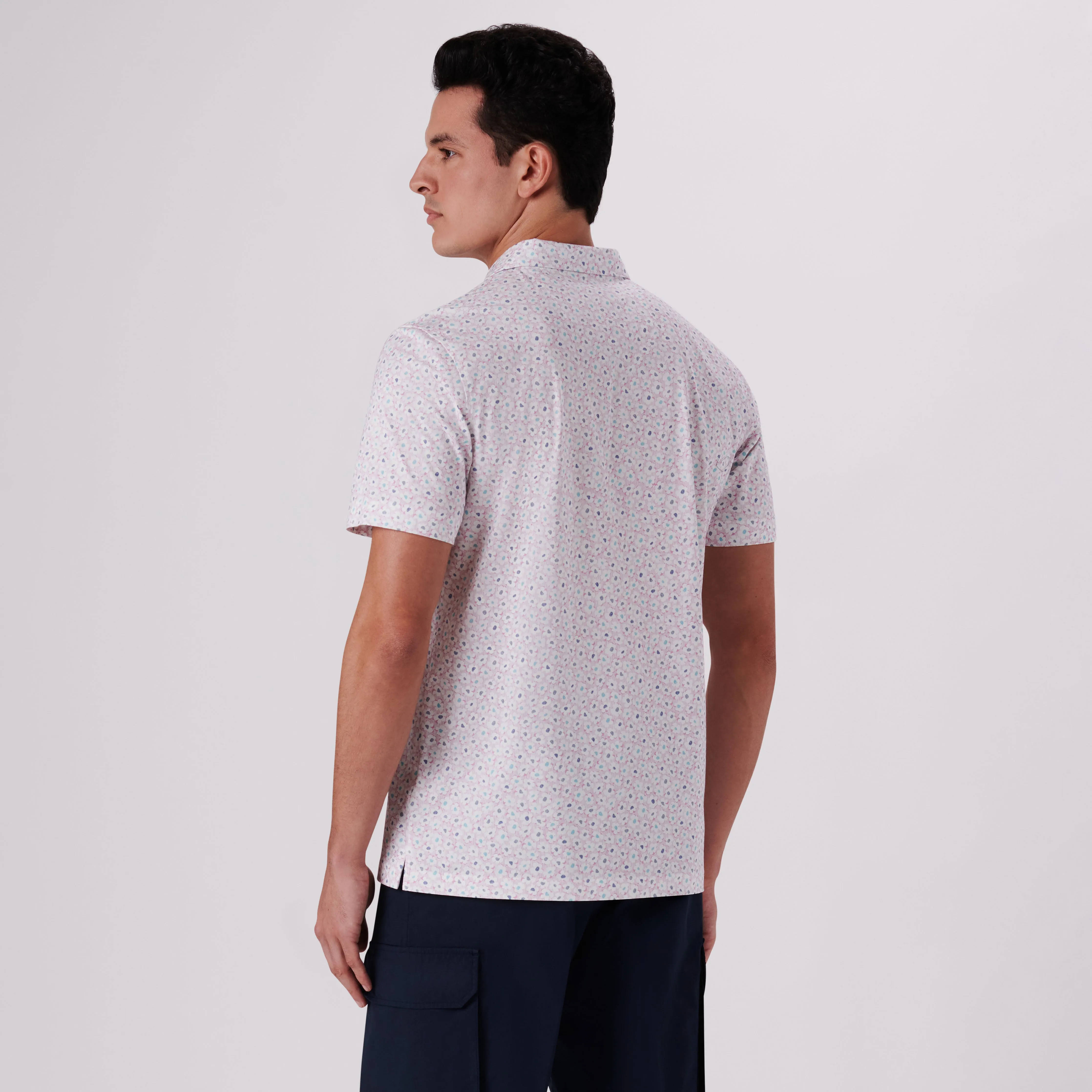 Victor Floral Print OoohCotton Polo sold by Bugatchi product image thumbnail 4