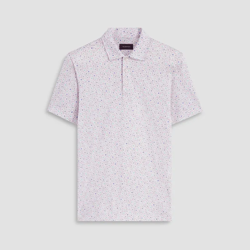 Victor Floral Print OoohCotton Polo made by Bugatchi