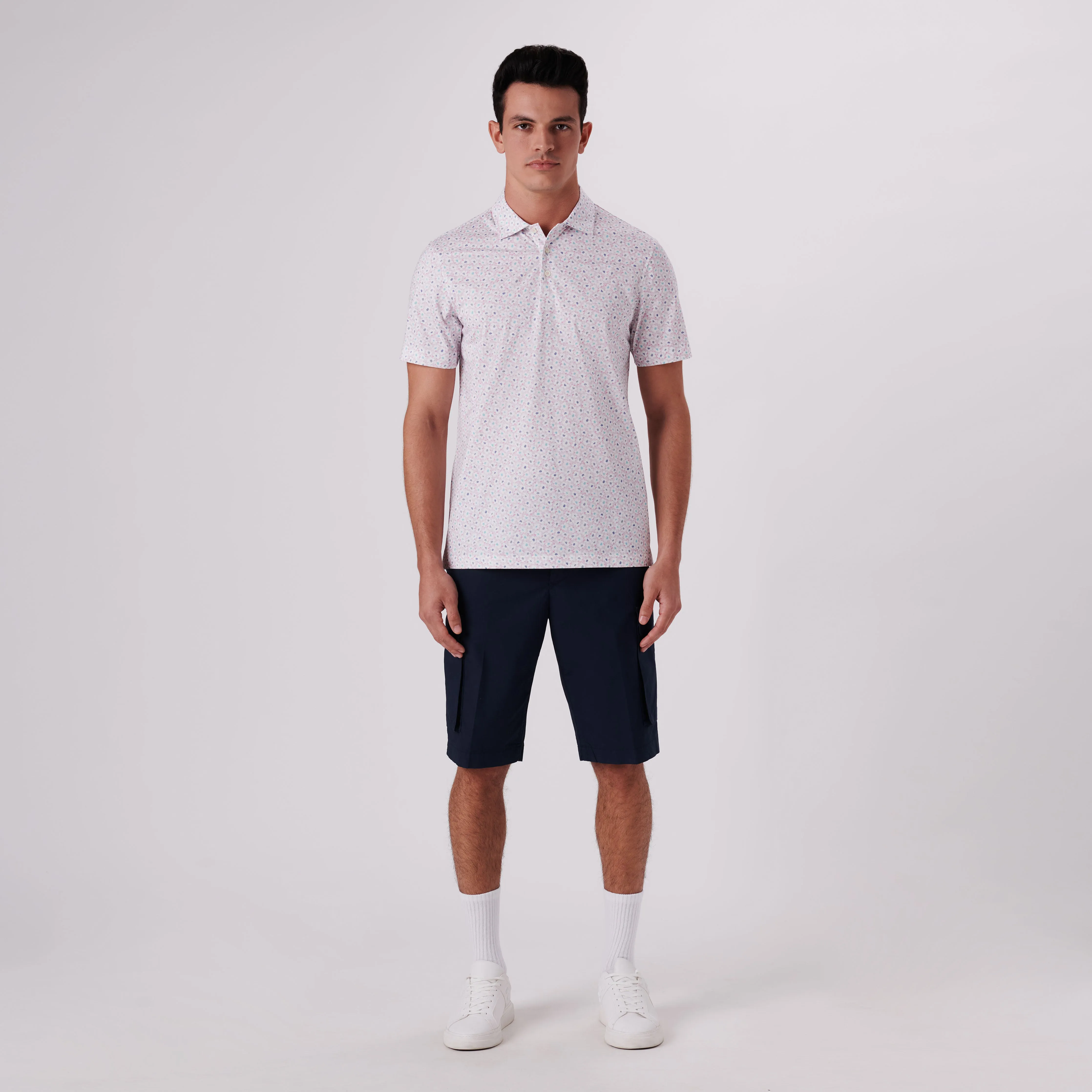 Victor Floral Print OoohCotton Polo sold by Bugatchi product image thumbnail 5