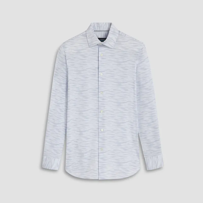 James Striated Print OoohCotton Shirt sold by Bugatchi