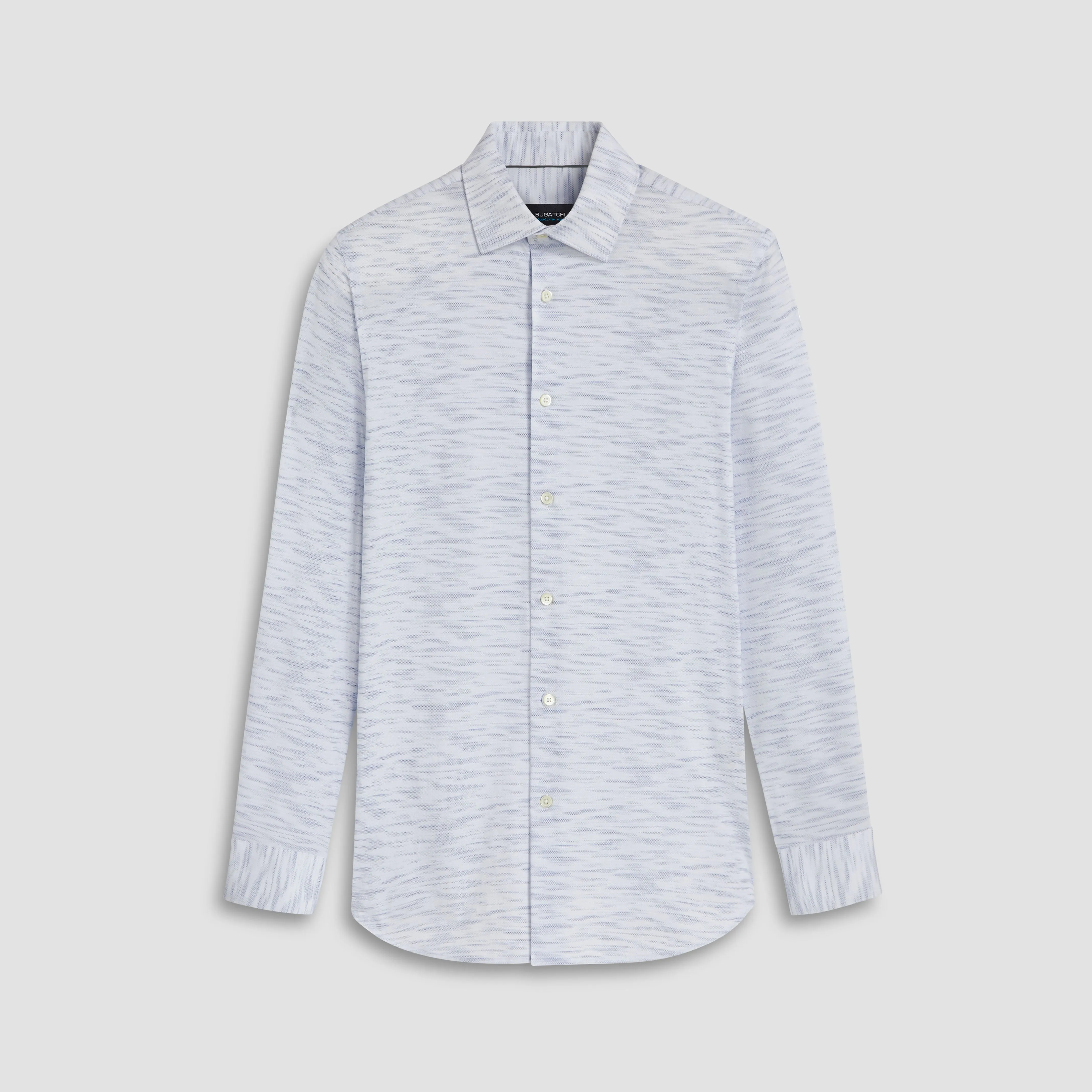 James Striated Print OoohCotton Shirt sold by Bugatchi