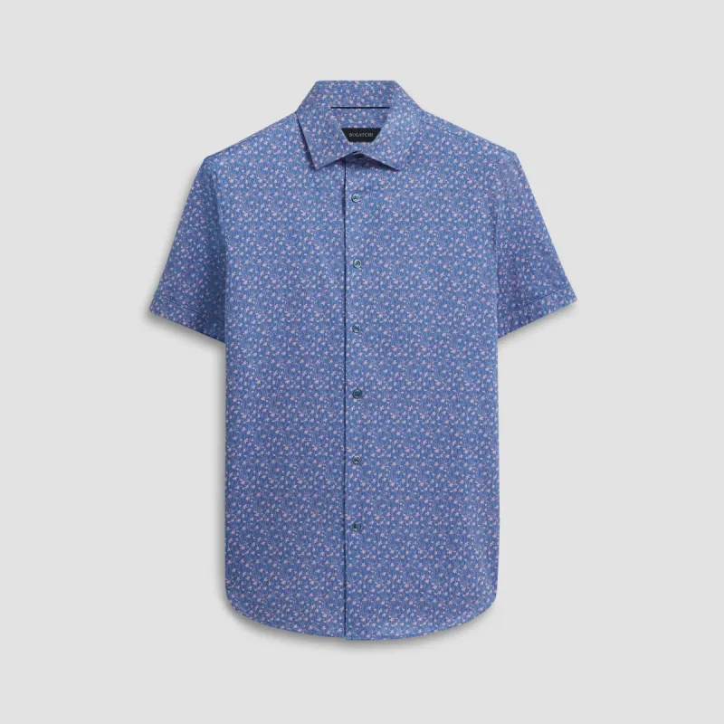 Miles Floral OoohCotton Short Sleeve Shirt sold by Bugatchi
