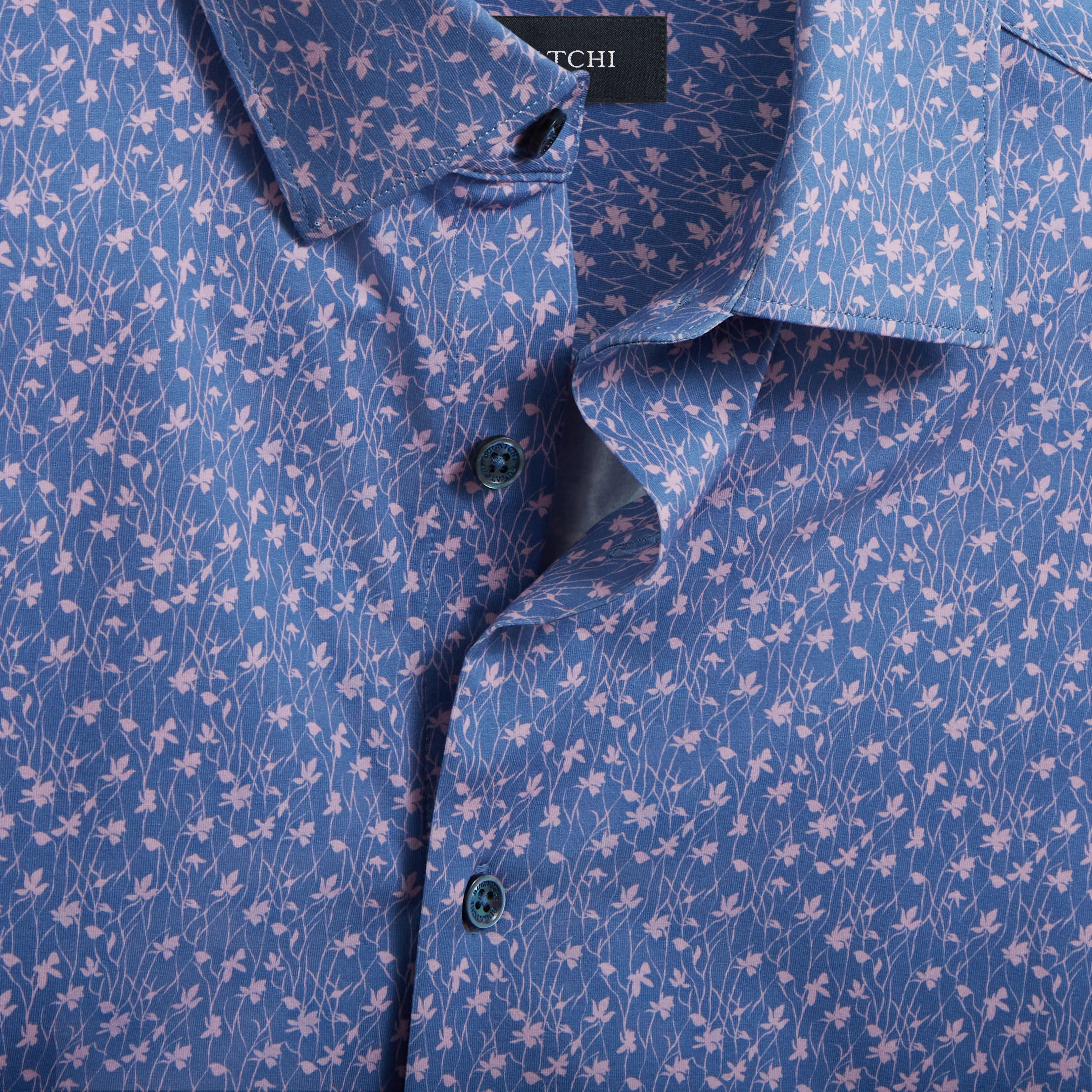 Miles Floral OoohCotton Short Sleeve Shirt sold by Bugatchi product image thumbnail 2