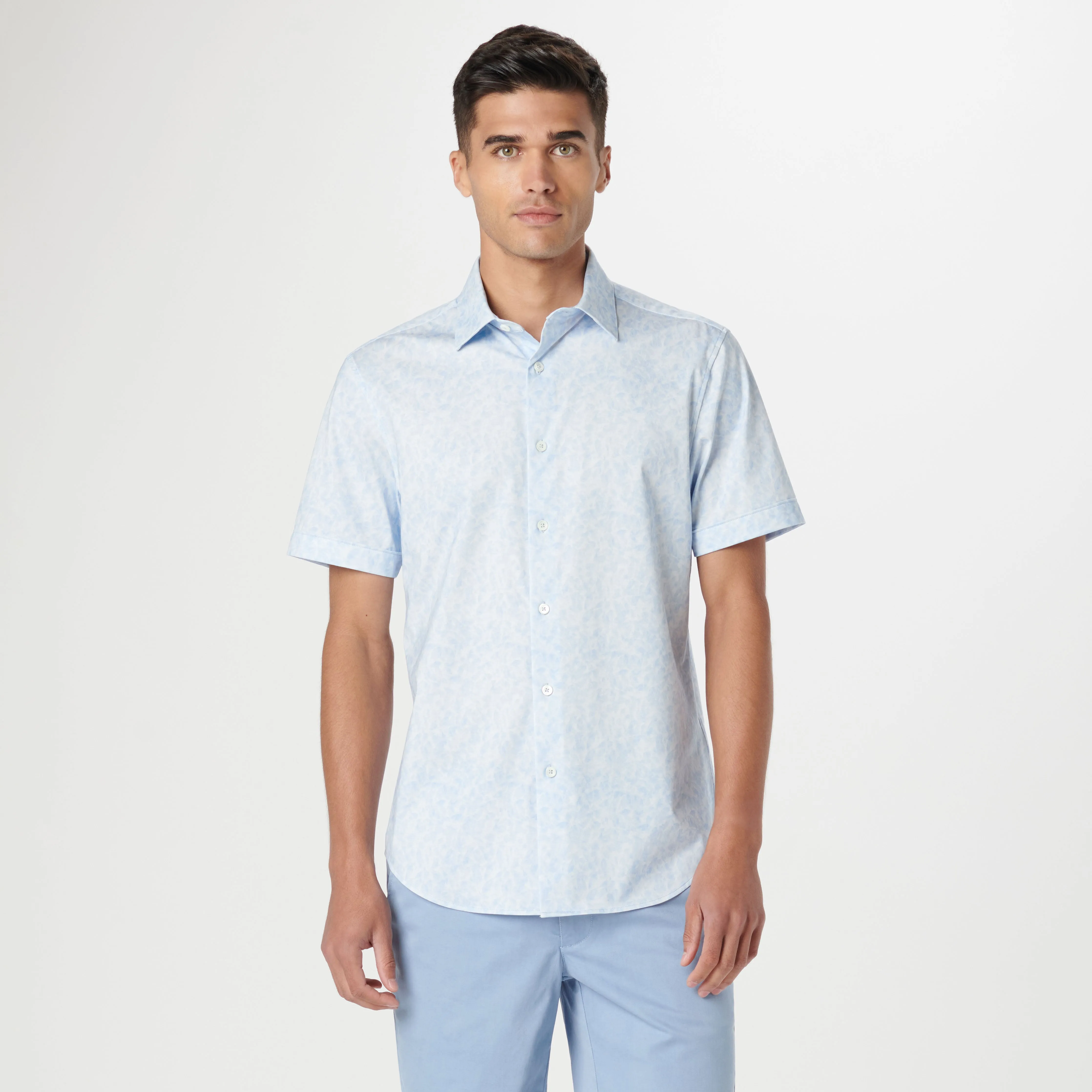 Miles Abstract OoohCotton Short Sleeve Shirt sold by Bugatchi product image thumbnail 2